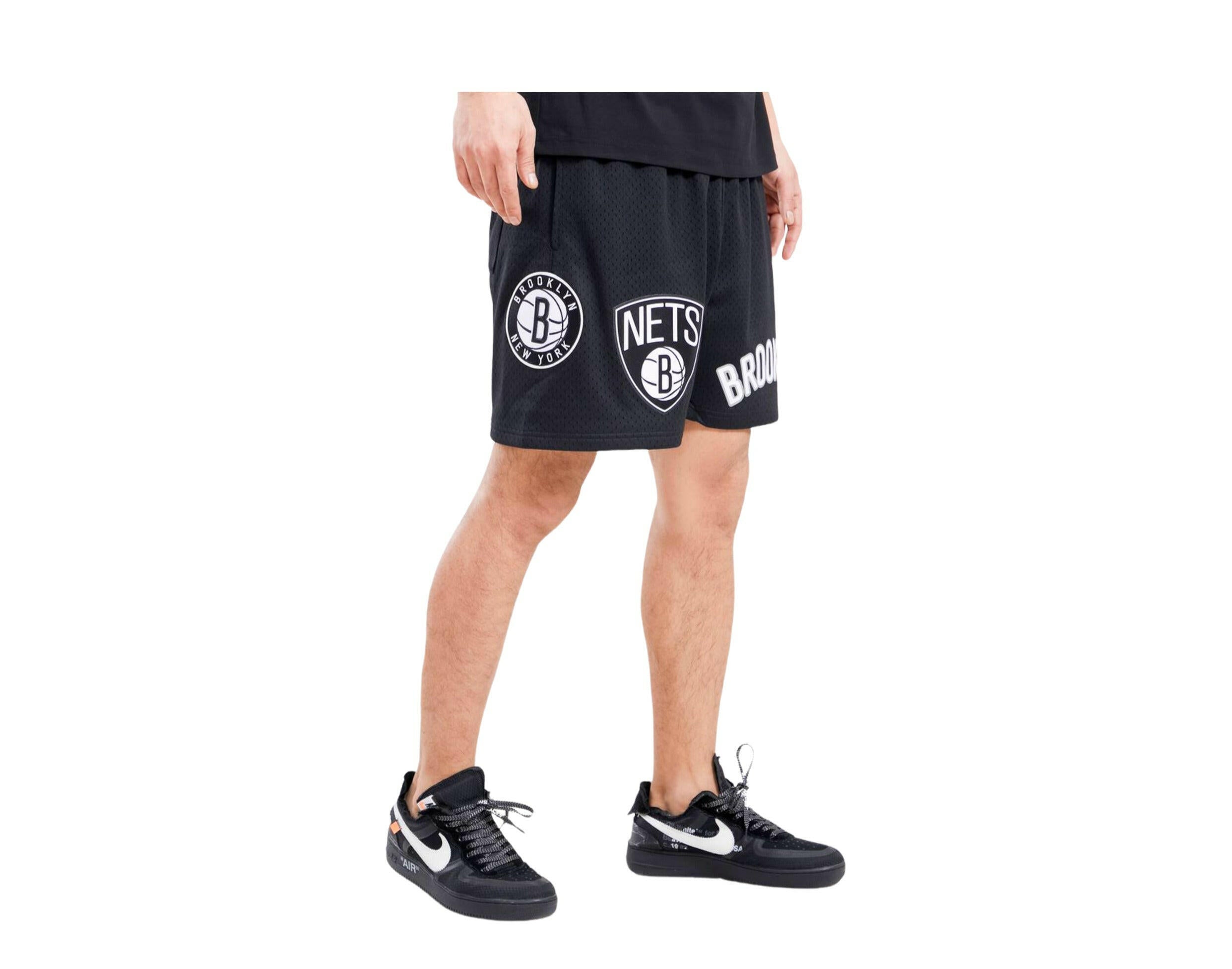 Pro Standard NBA Brooklyn Nets Logo Pro Team Mesh Shorts.