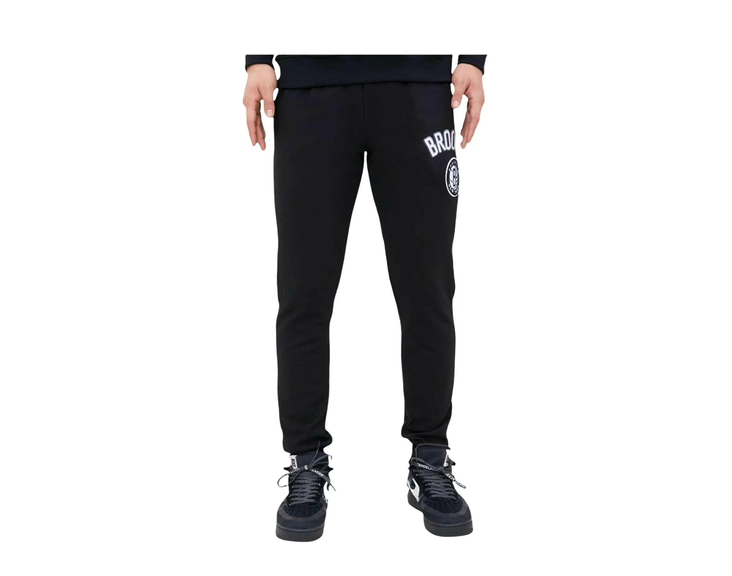 Pro Standard NBA Brooklyn Nets Stacked Logo Sweatpants.