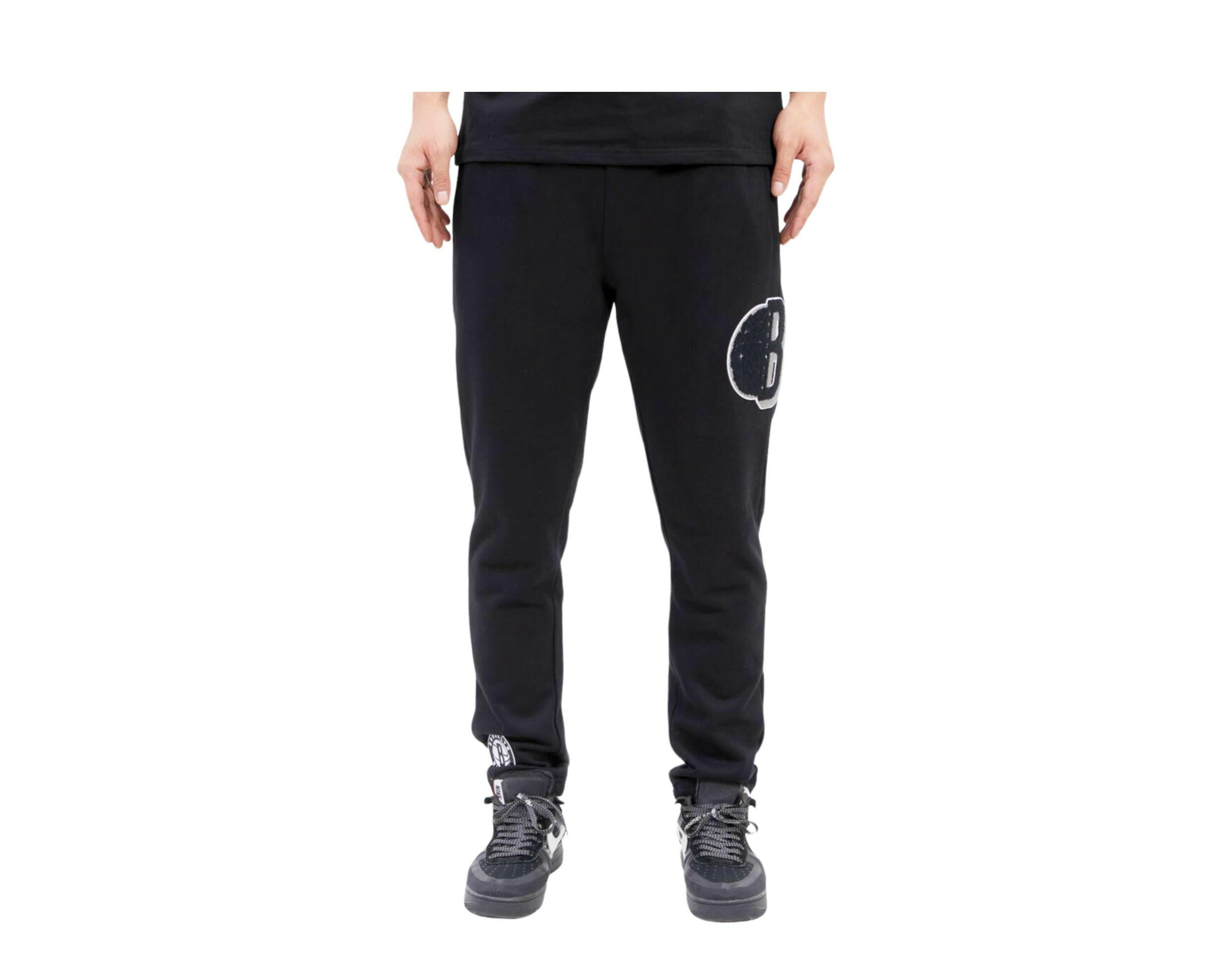 Pro Standard NBA Brooklyn Nets Mash Up Logo Men's Sweatpants.