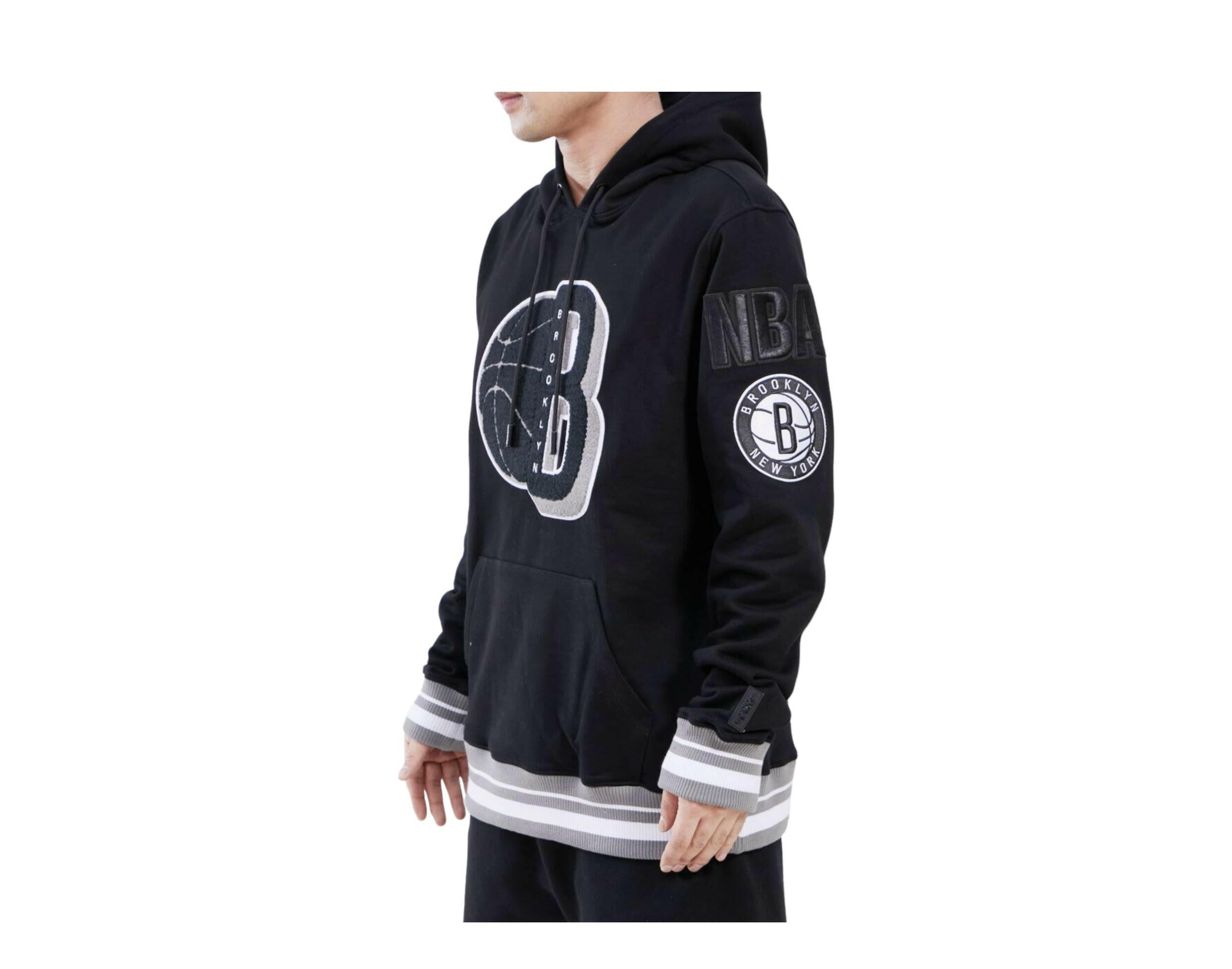 Pro Standard NBA Brooklyn Nets Mash Up Logo P/O Men's Hoodie.