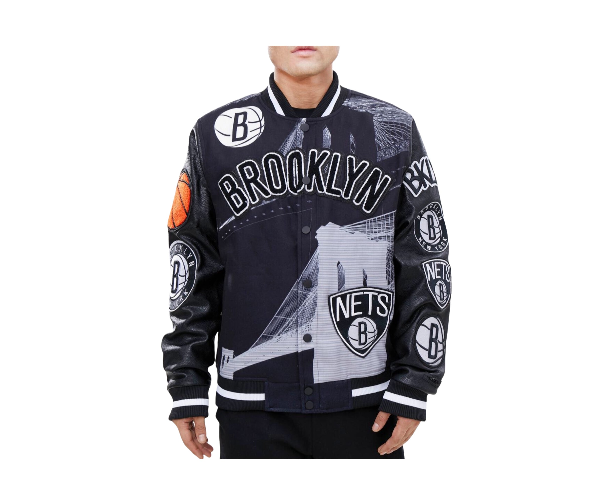 Brooklyn Nets Mash Up Bomber Jacket
