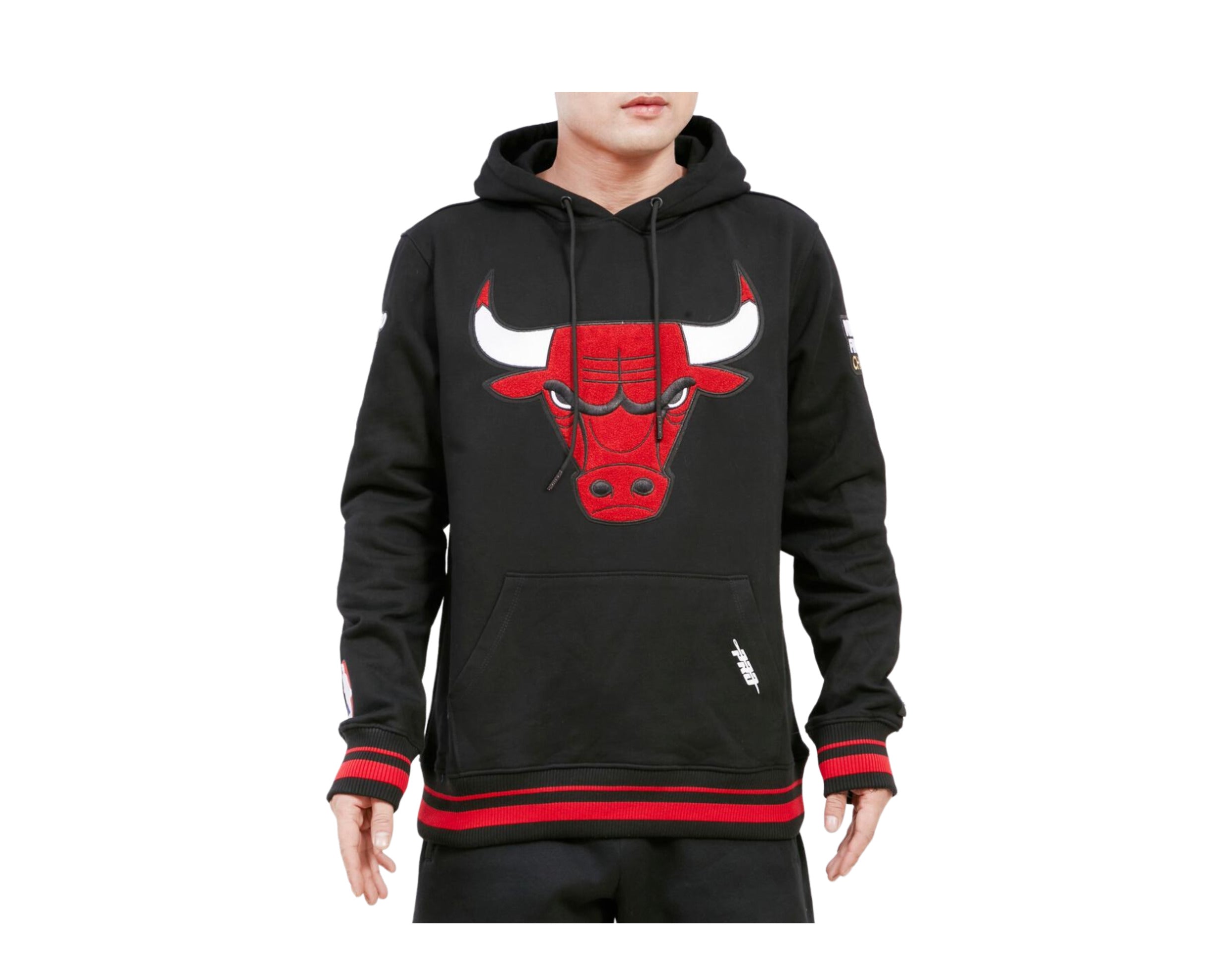 Pro Standard Chicago Bulls Retro Classic Flc Po Hoodie (Black/red/black) XL