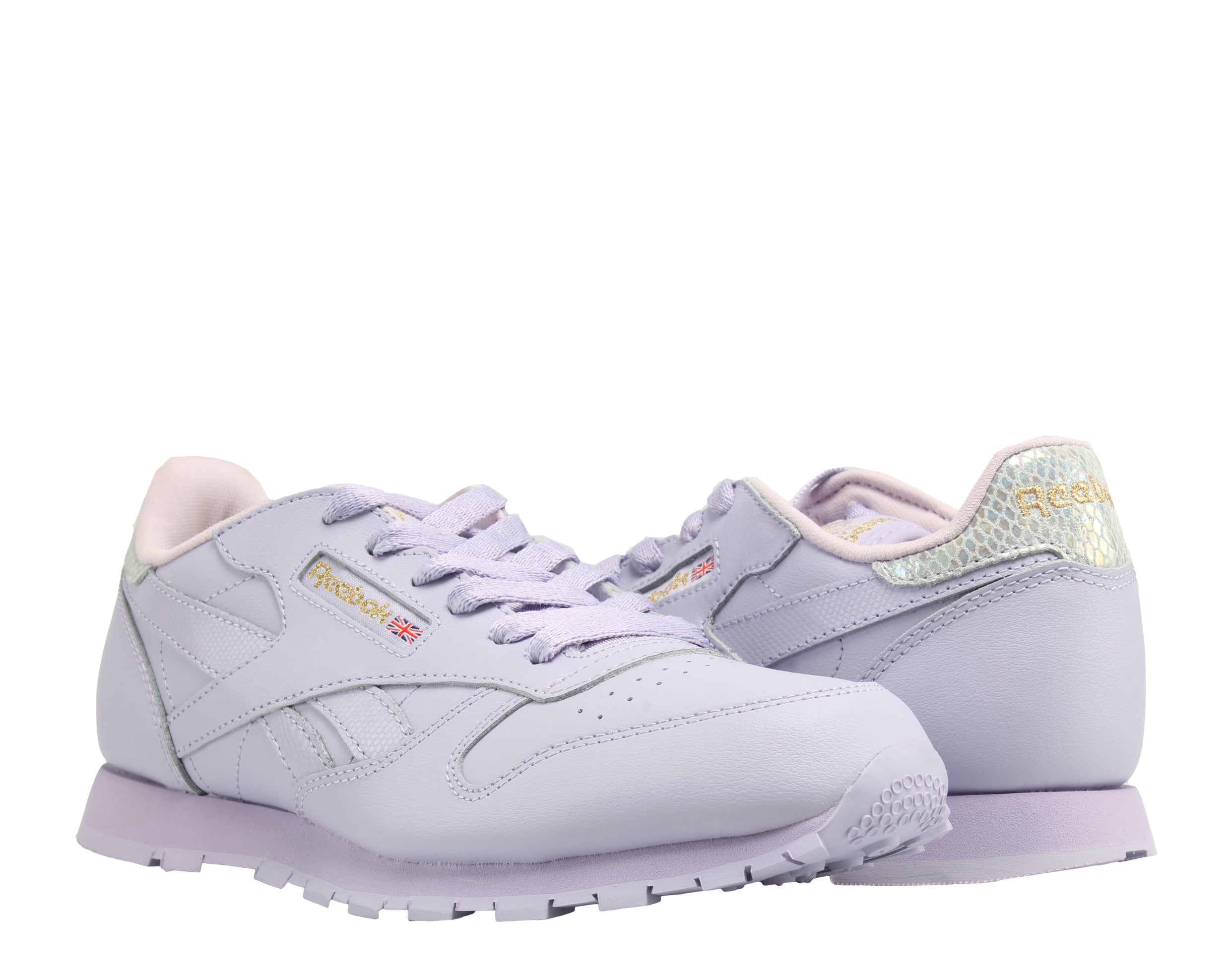 Reebok Classic Leather Metallic Big Girls Running Shoes