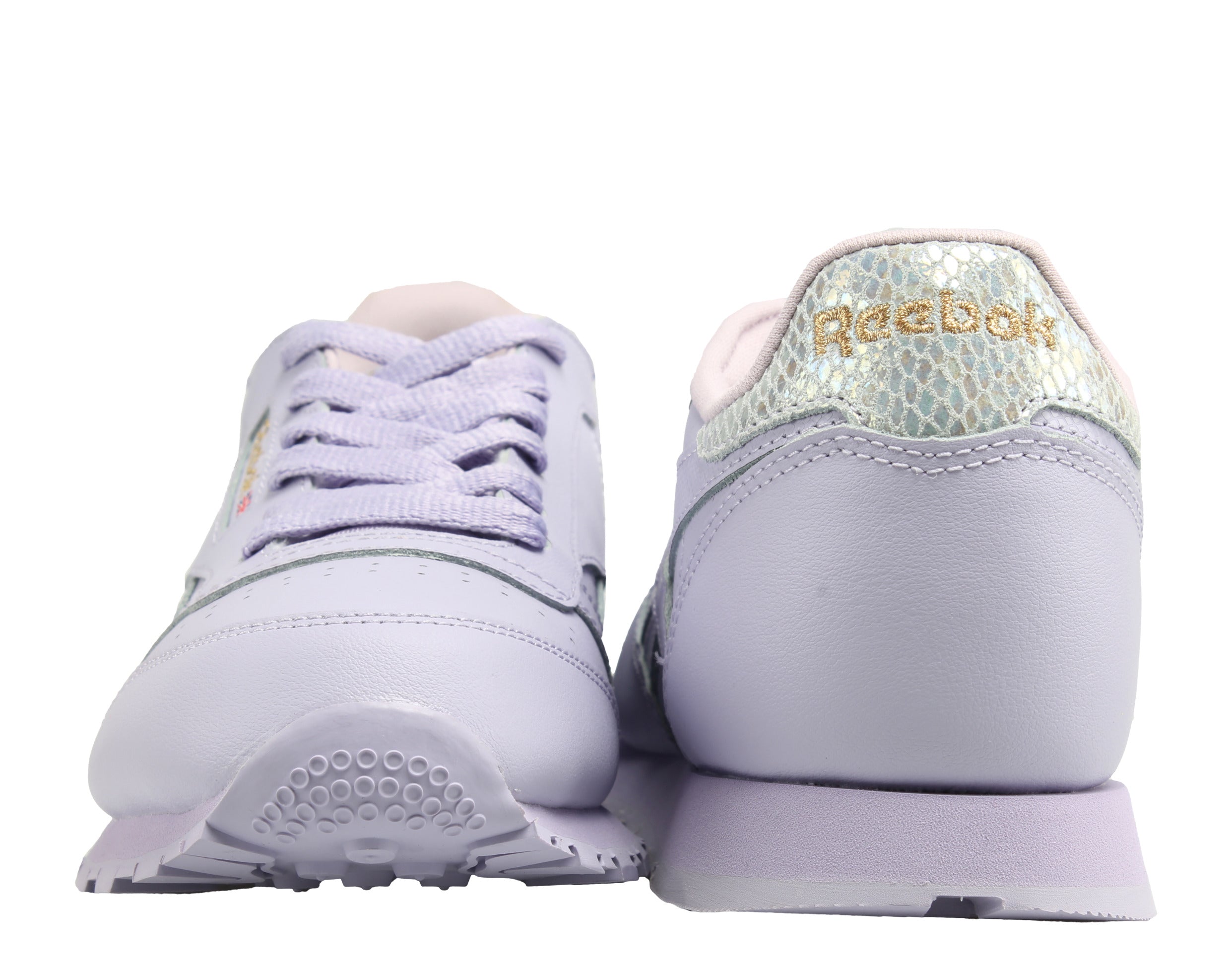 Reebok Classic Leather Metallic Big Girls Running Shoes