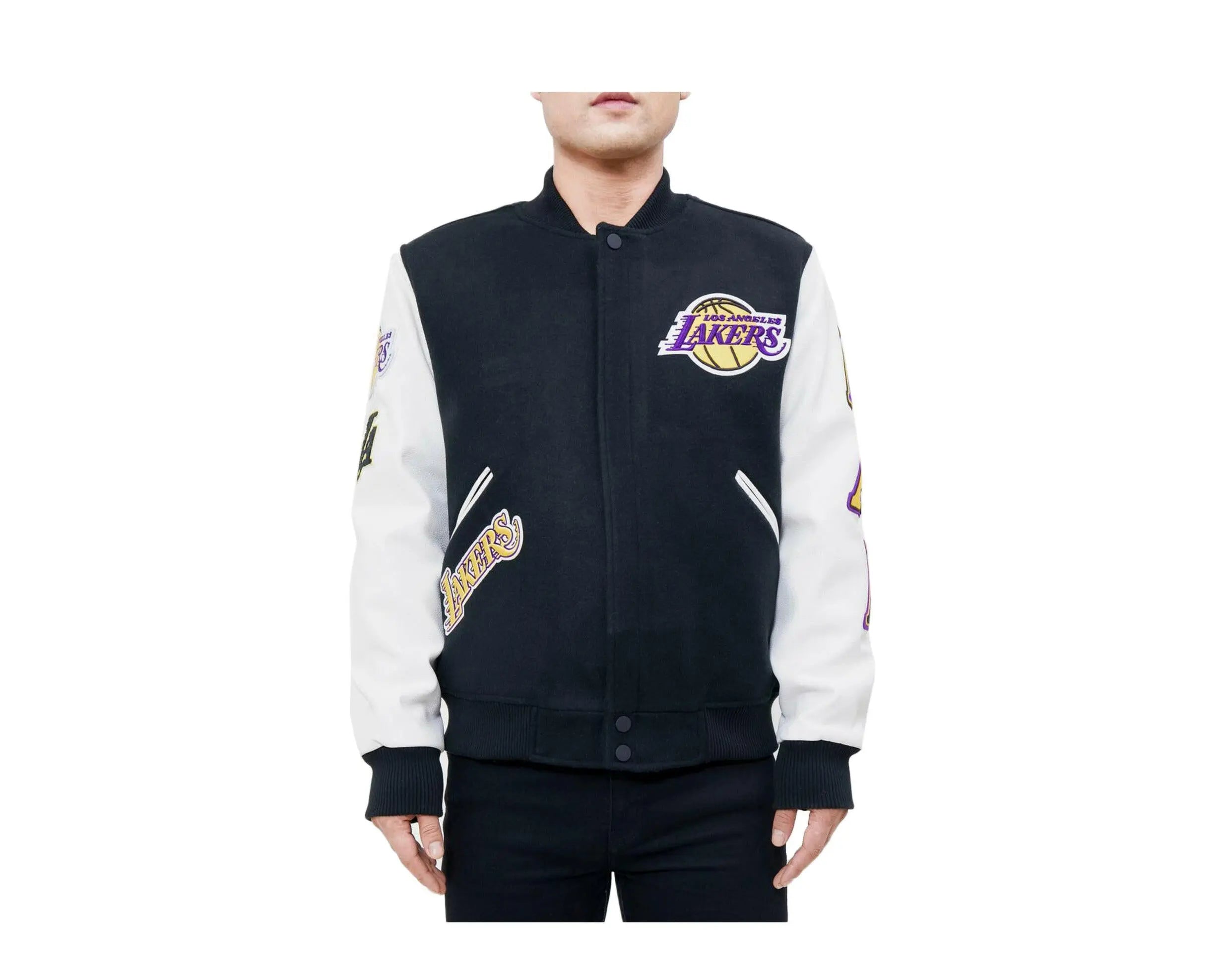 Pro Standard NBA Los Angeles Lakers Logo Blended Varsity Men's Jacket.