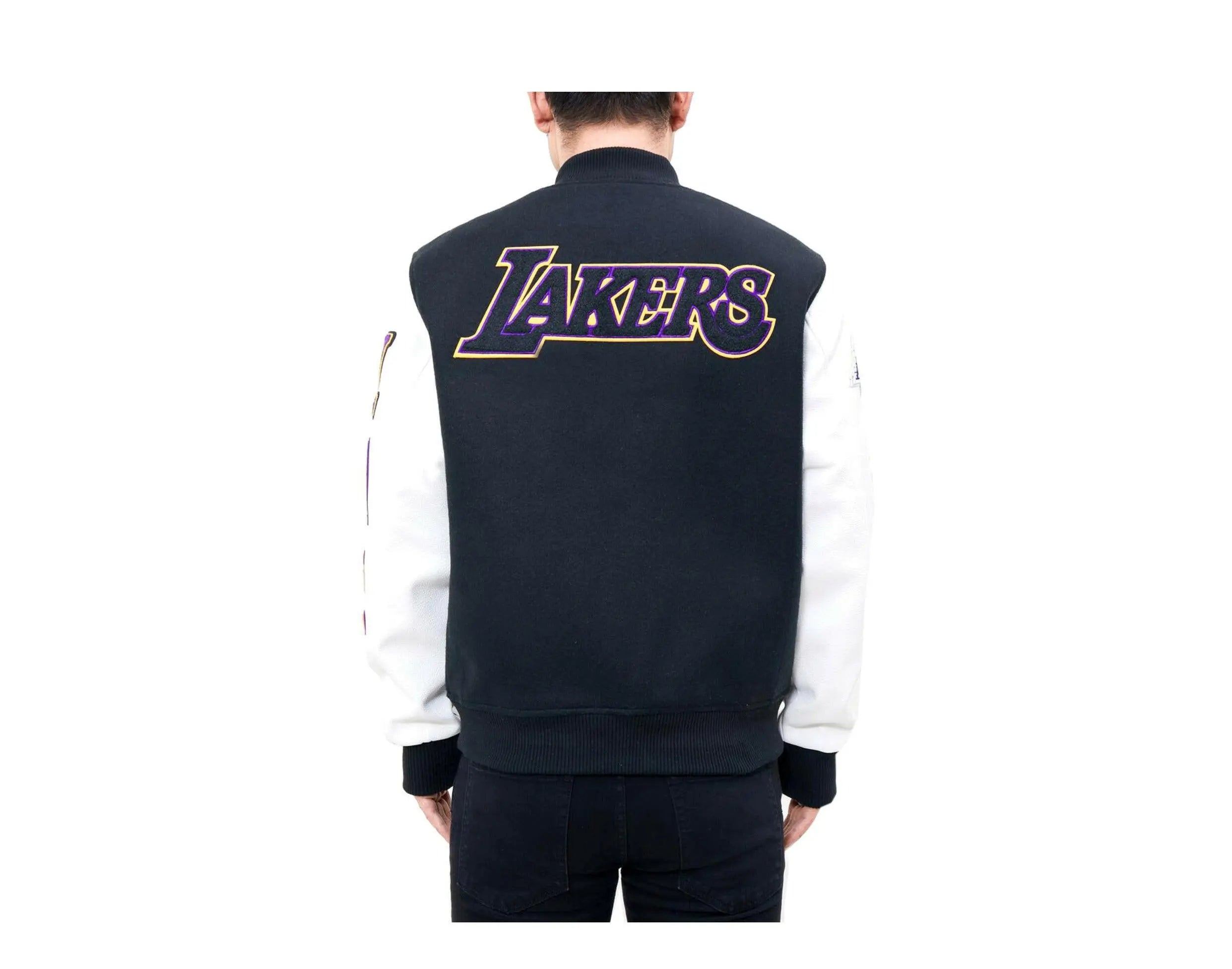 Pro Standard NBA Los Angeles Lakers Logo Blended Varsity Men's Jacket.