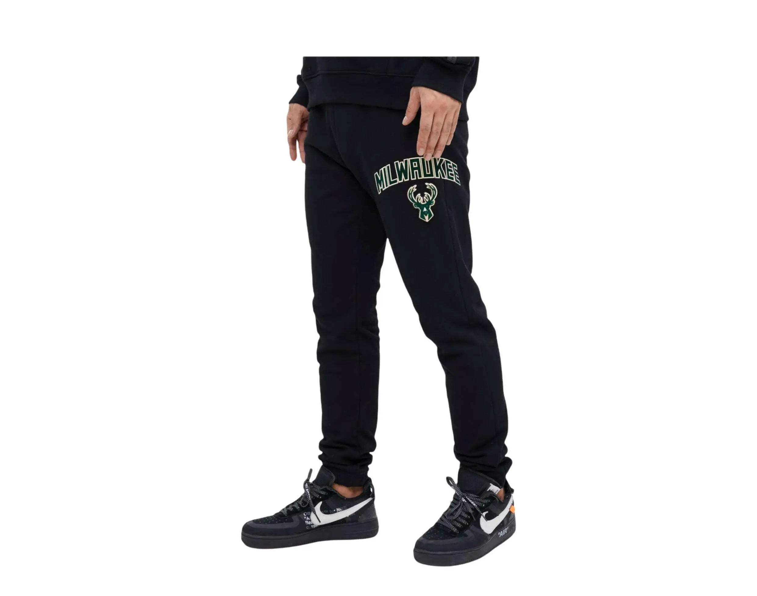Pro Standard NBA Milwaukee Bucks Stacked Logo Sweatpants.