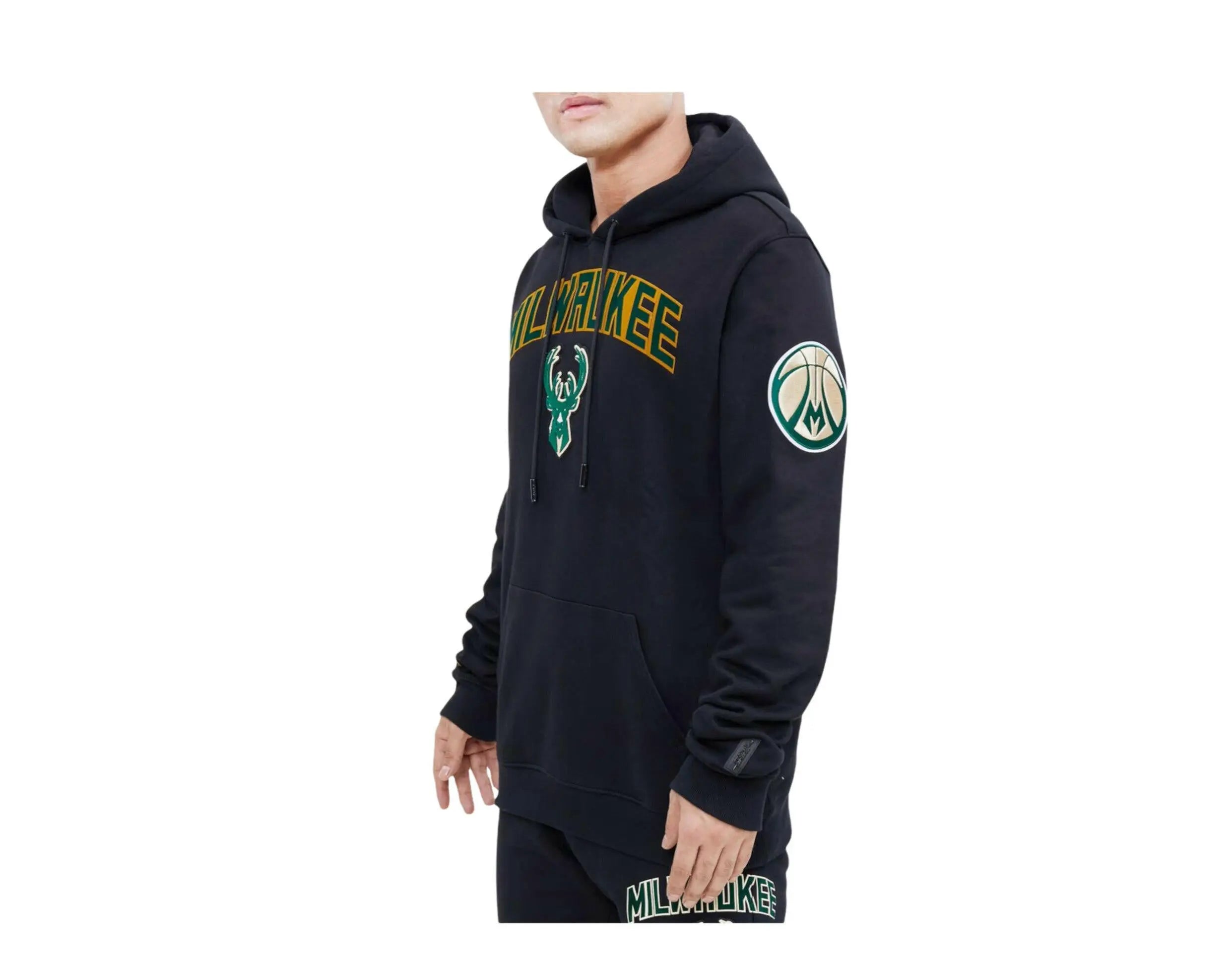 Pro Standard NBA Milwaukee Bucks Stacked Logo P/O Hoodie.