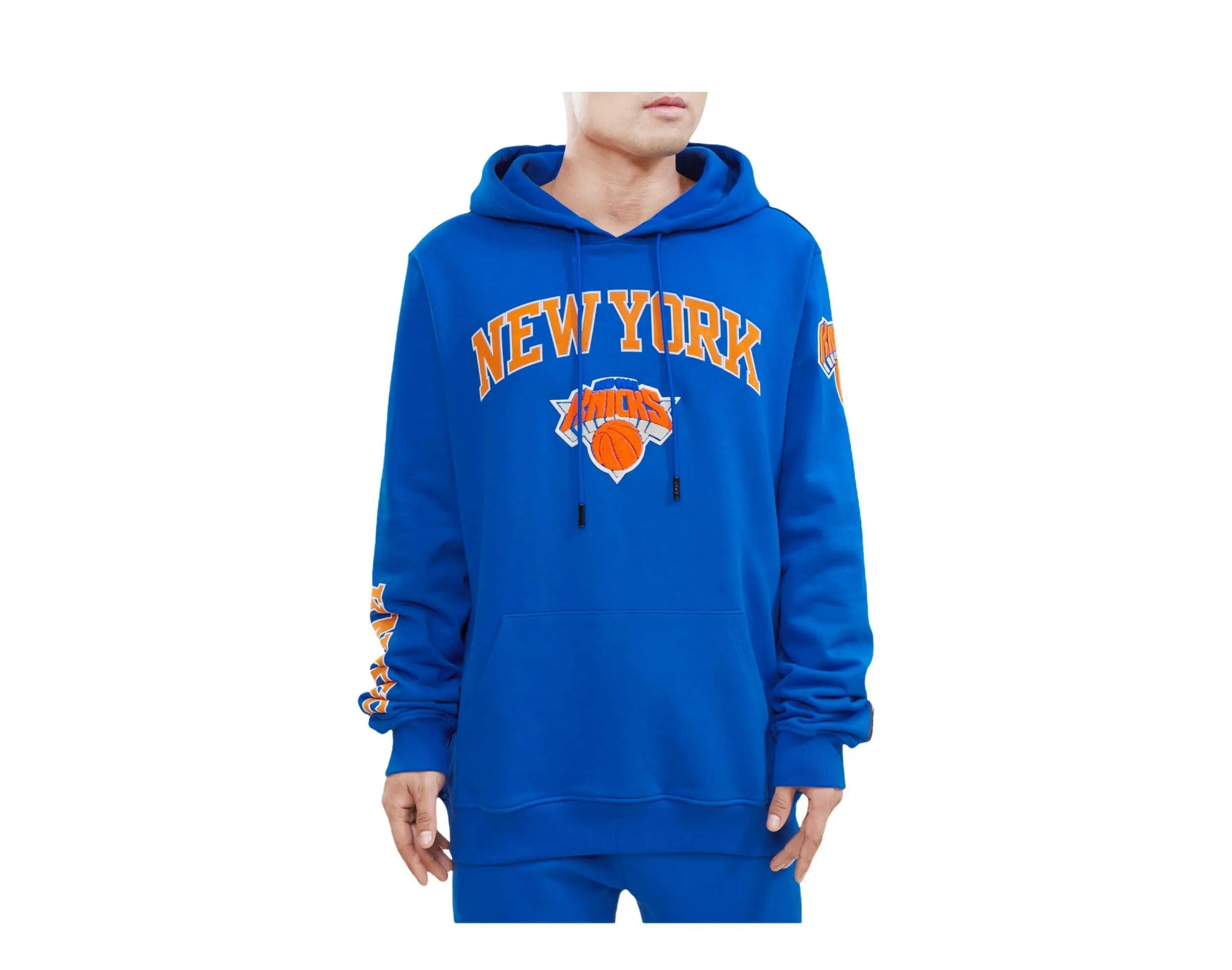 Pro Standard NBA New York Knicks Stacked Logo P/O Hoodie.