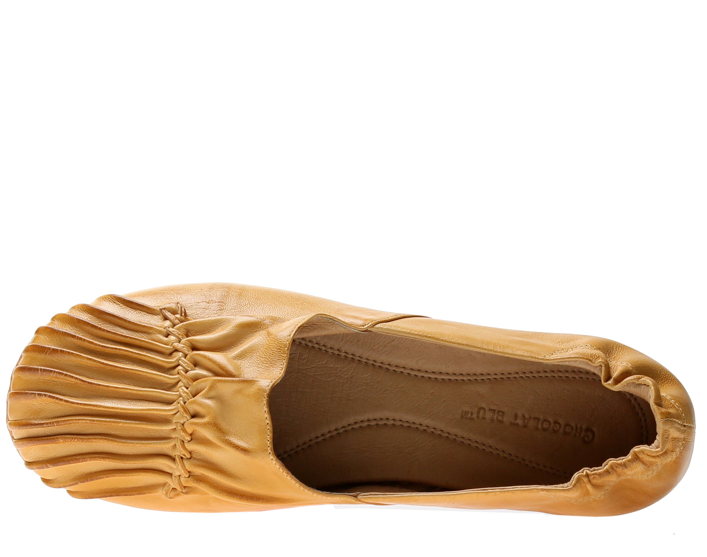 Chocolat Blu Cam2 Pleated Moccasin Flat Women's Shoes