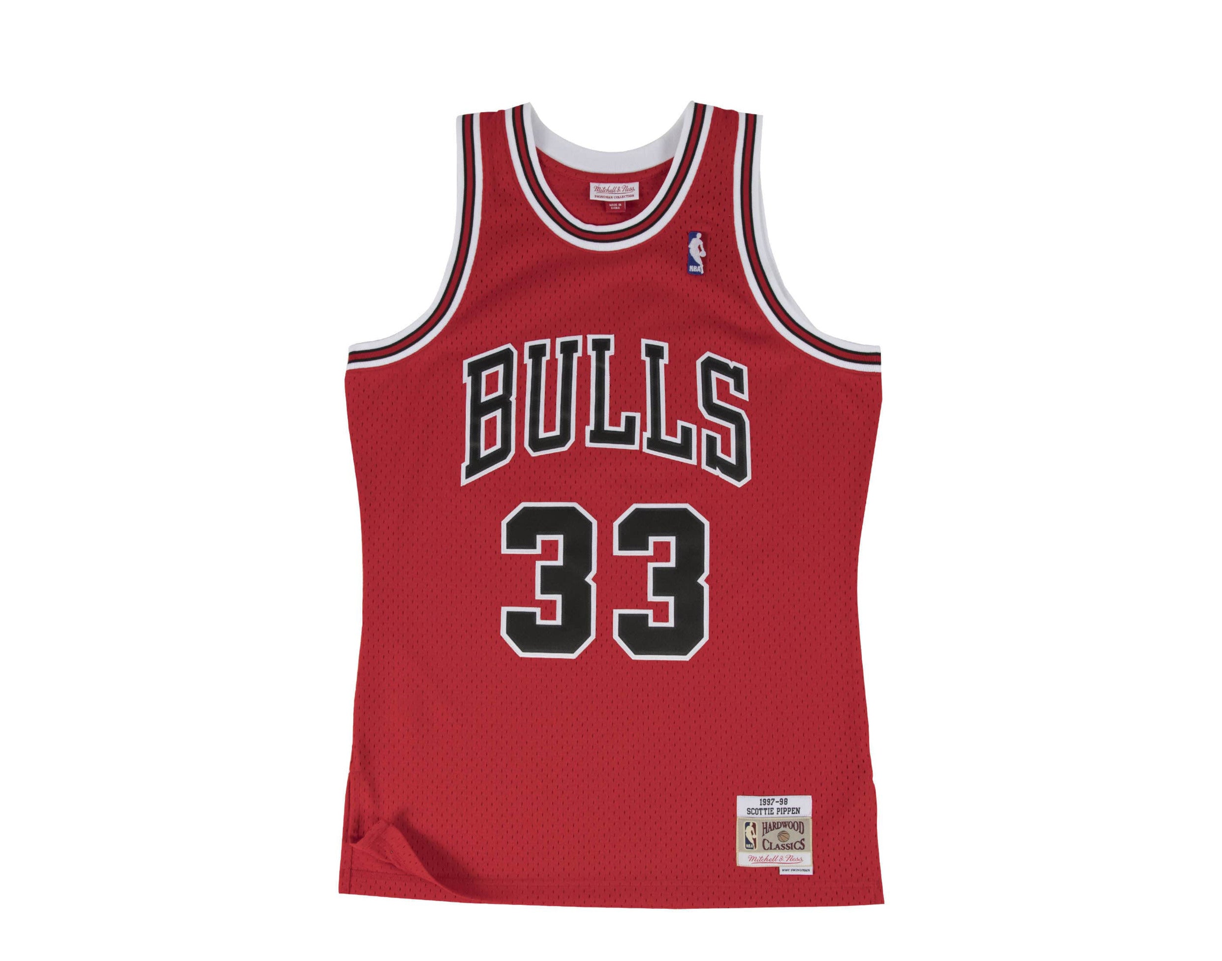 Chicago Bulls Scottie Pippen 1997 Hardwood Classics Raod Swingman Jersey -  Scarlett - Mens