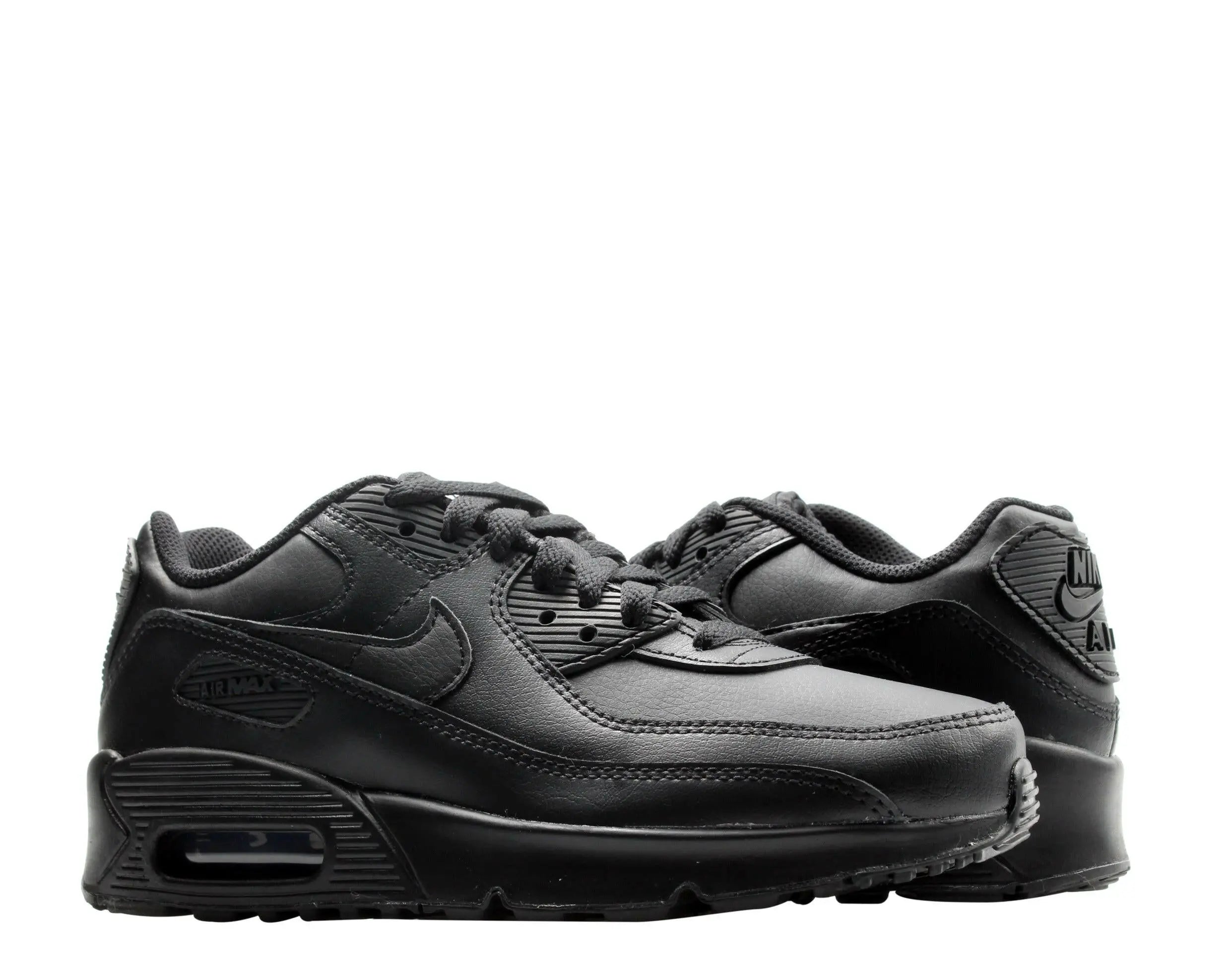 Nike Air Max 90 Leather (GS) Big Kids Running Shoes.
