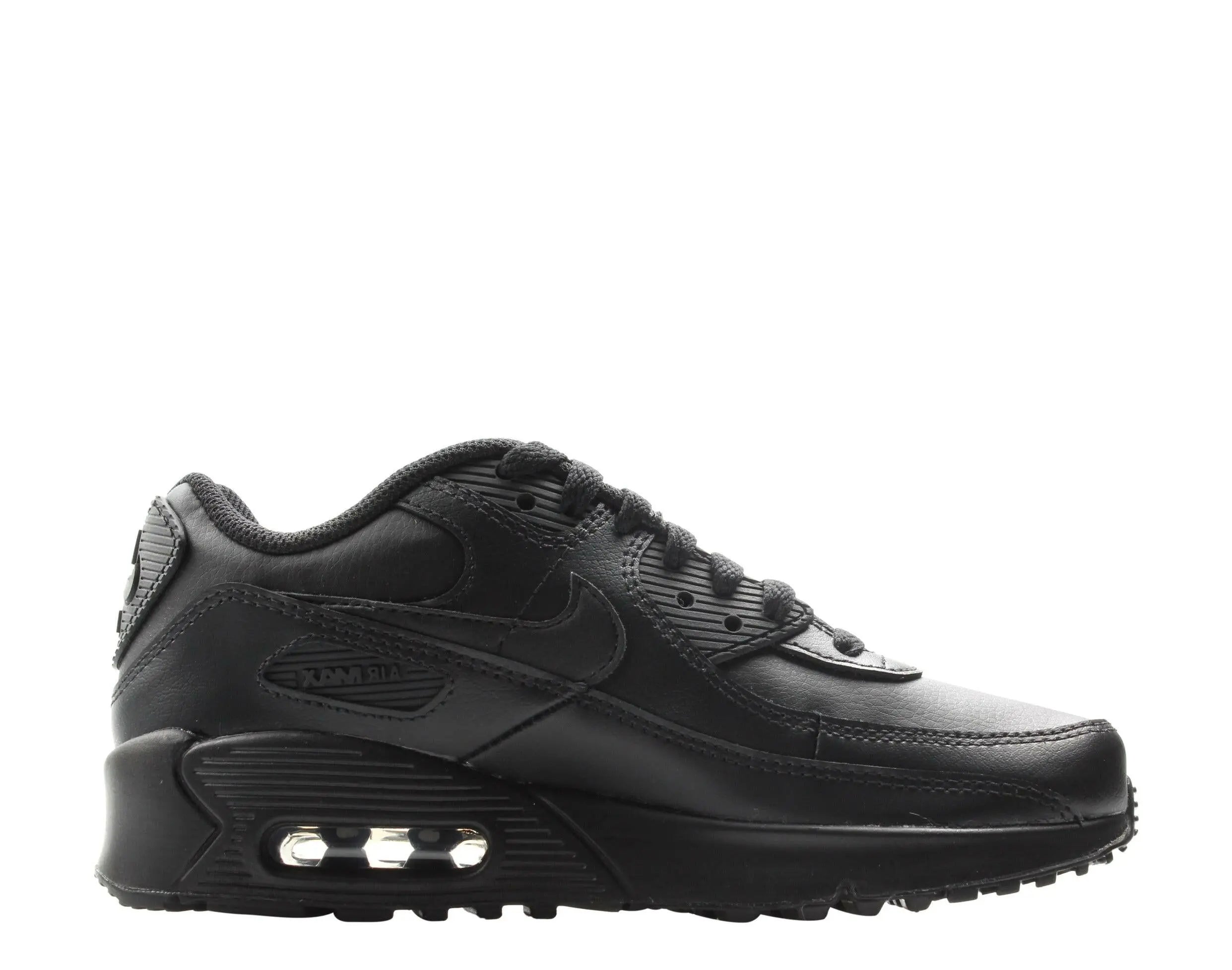 Nike Air Max 90 Leather (GS) Big Kids Running Shoes.