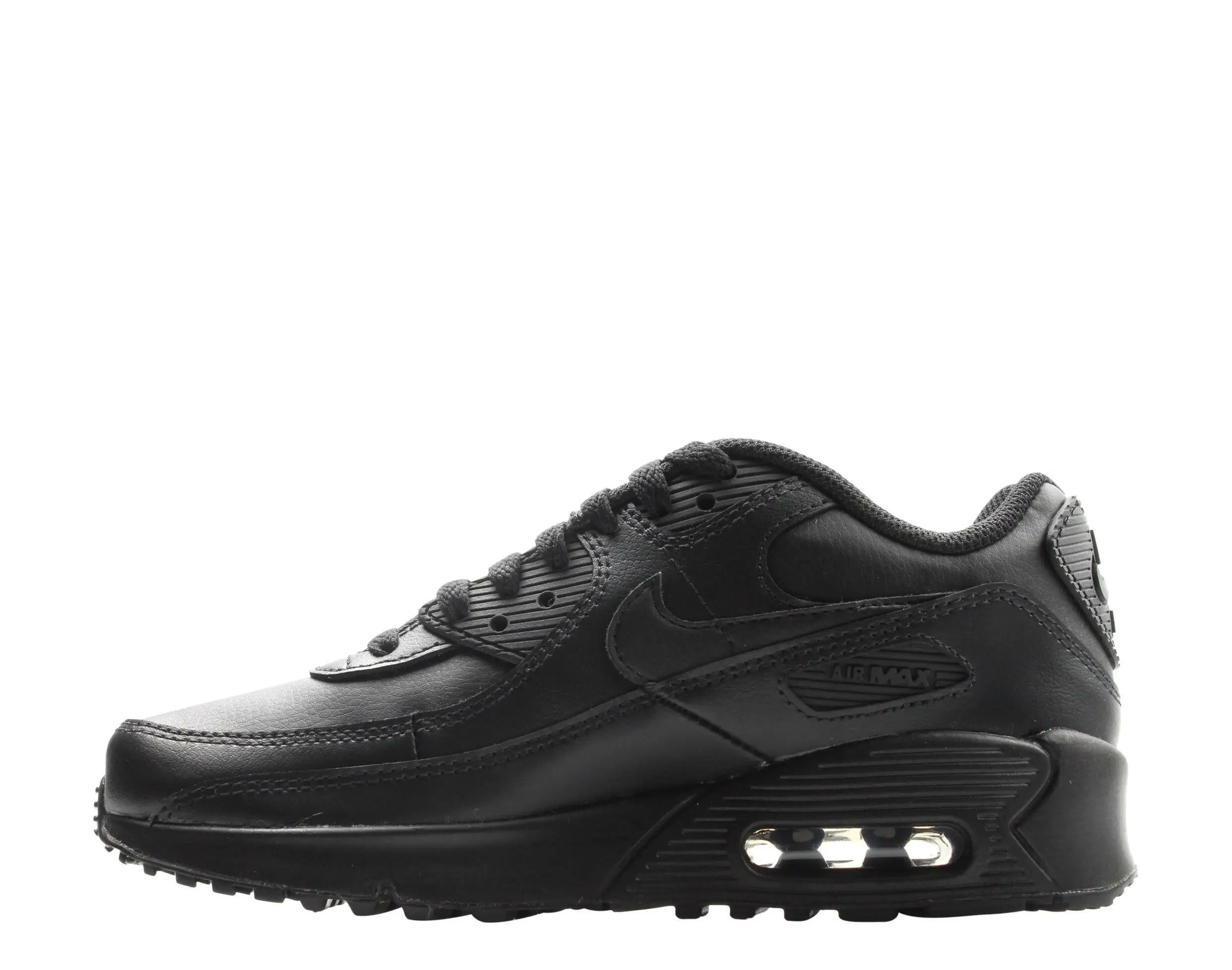 Nike Air Max 90 Leather (GS) Big Kids Running Shoes.