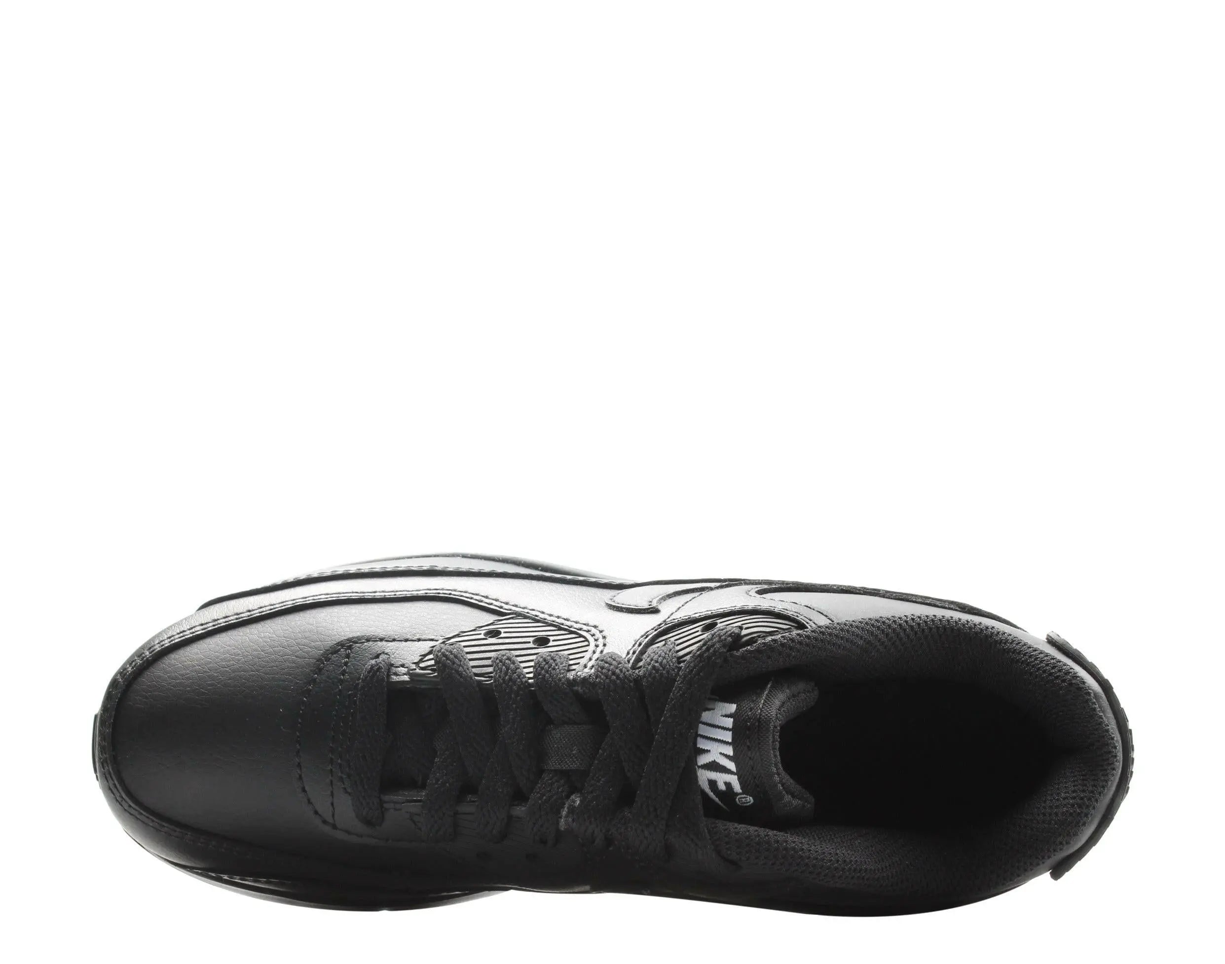 Nike Air Max 90 Leather (GS) Big Kids Running Shoes.