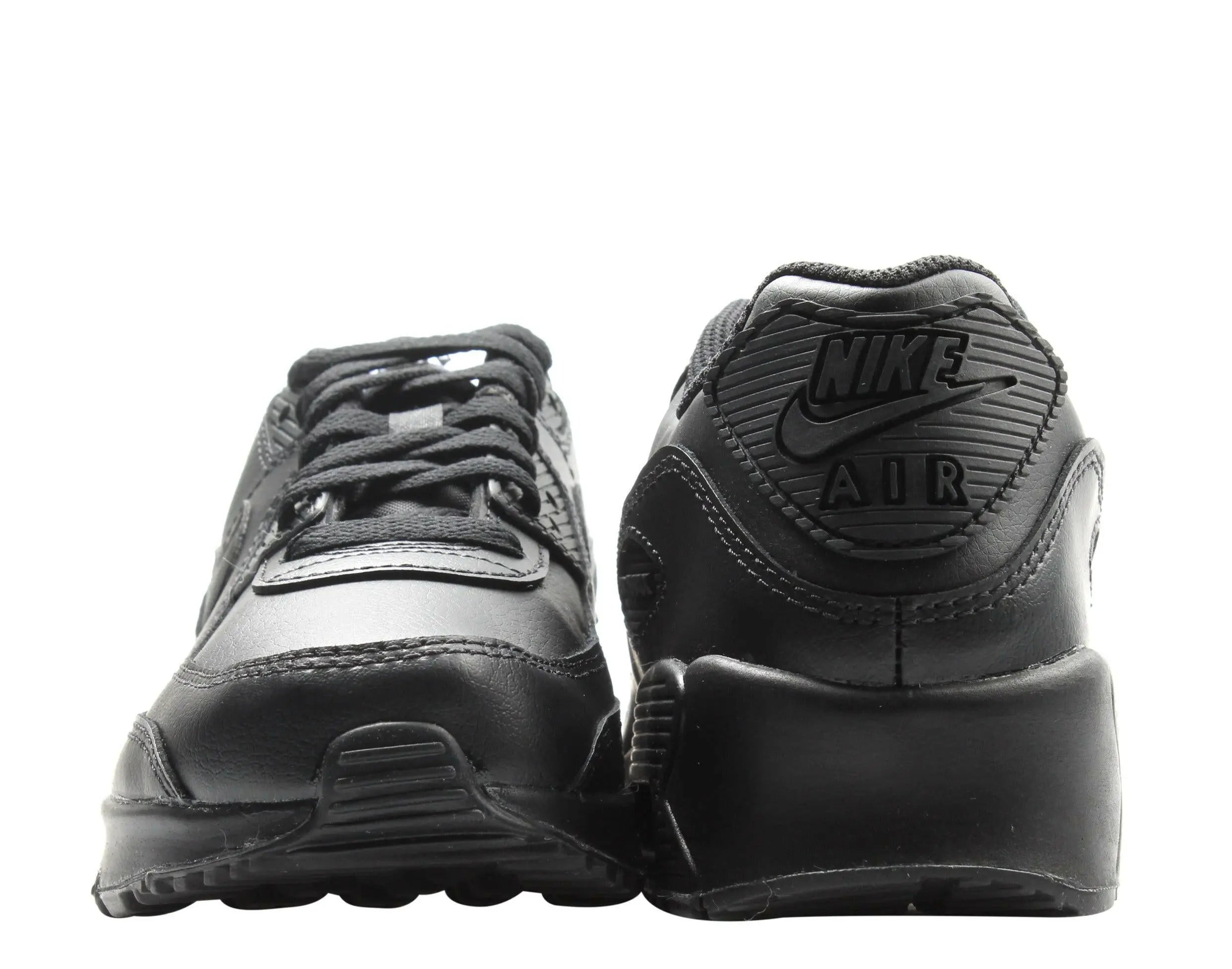 Nike Air Max 90 Leather (GS) Big Kids Running Shoes.