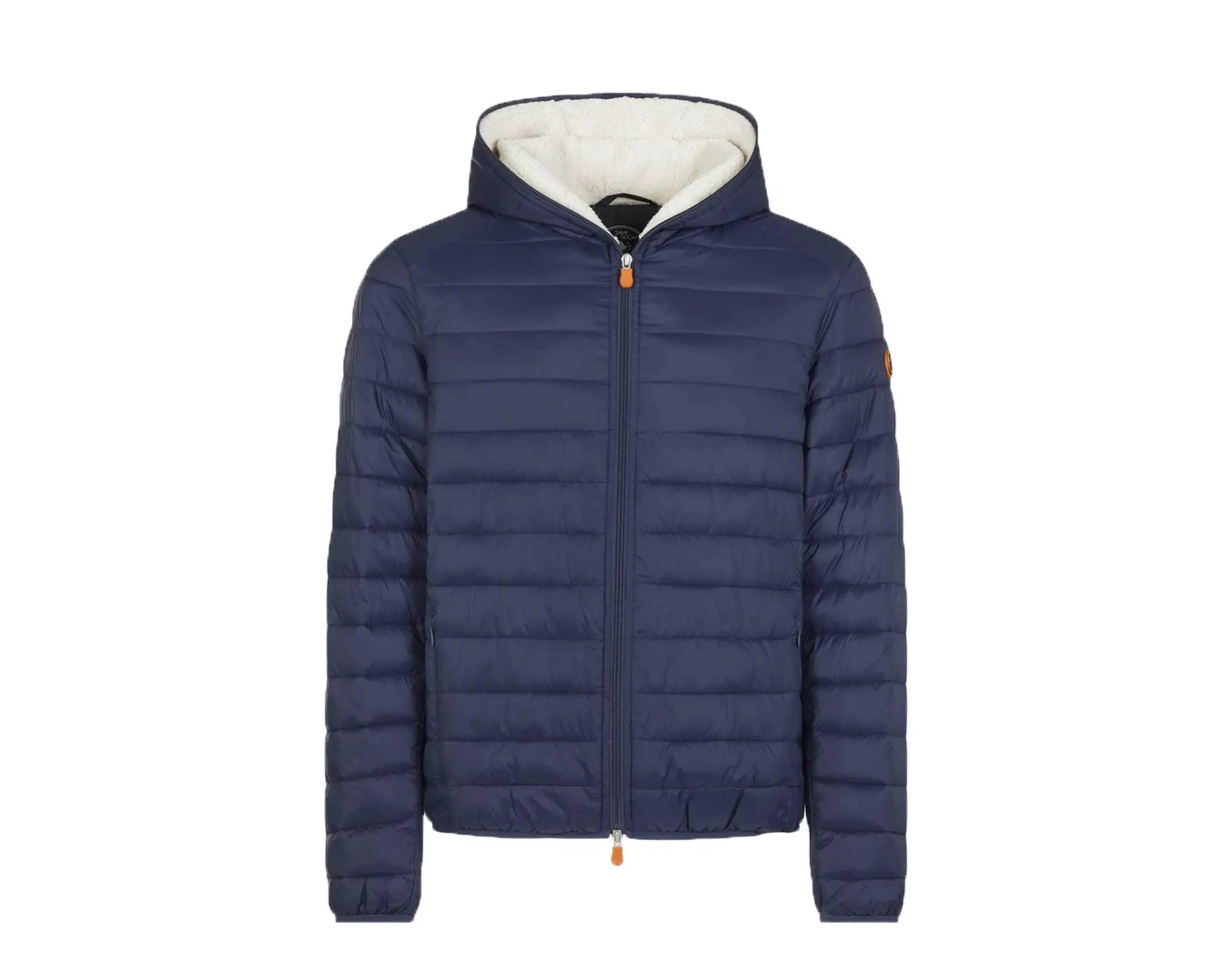 Save the Duck Giga Faux Sherpa Hooded Puffer Men's Jacket.