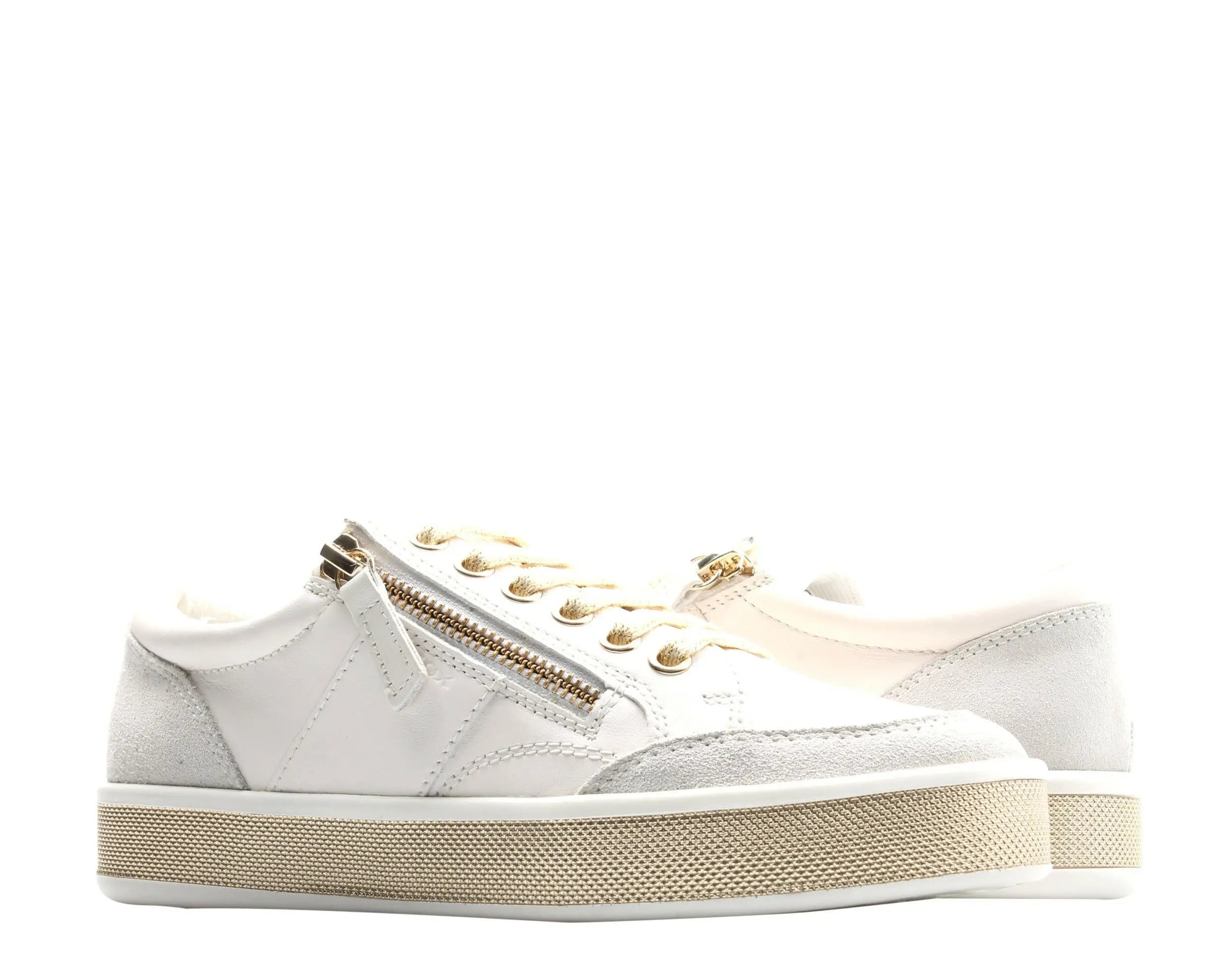 Geox Leelù Lace-Up Side-Zip Women's Sneakers.