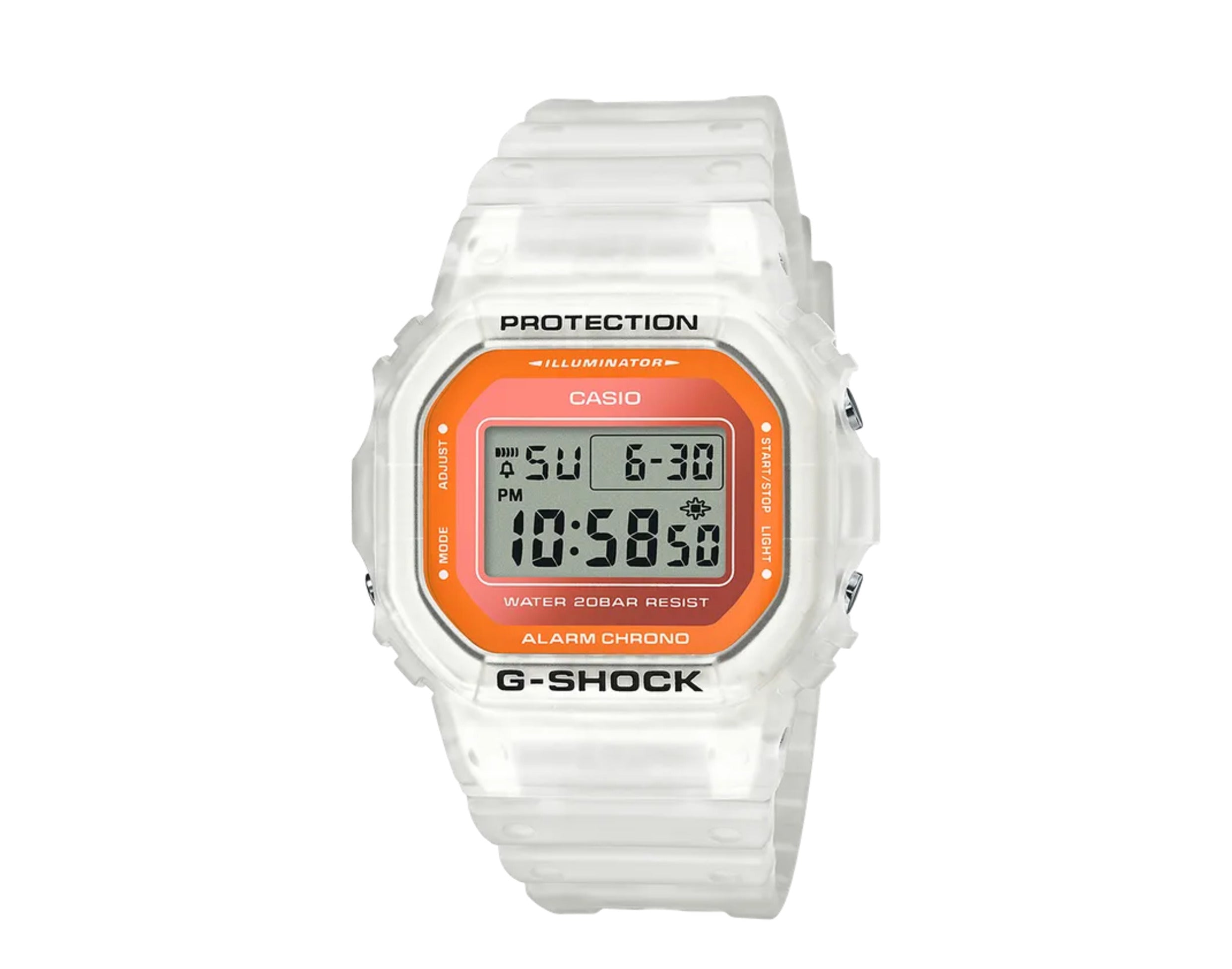 Casio G-Shock DW5600 Semi-Transparent Digital Resin Watch