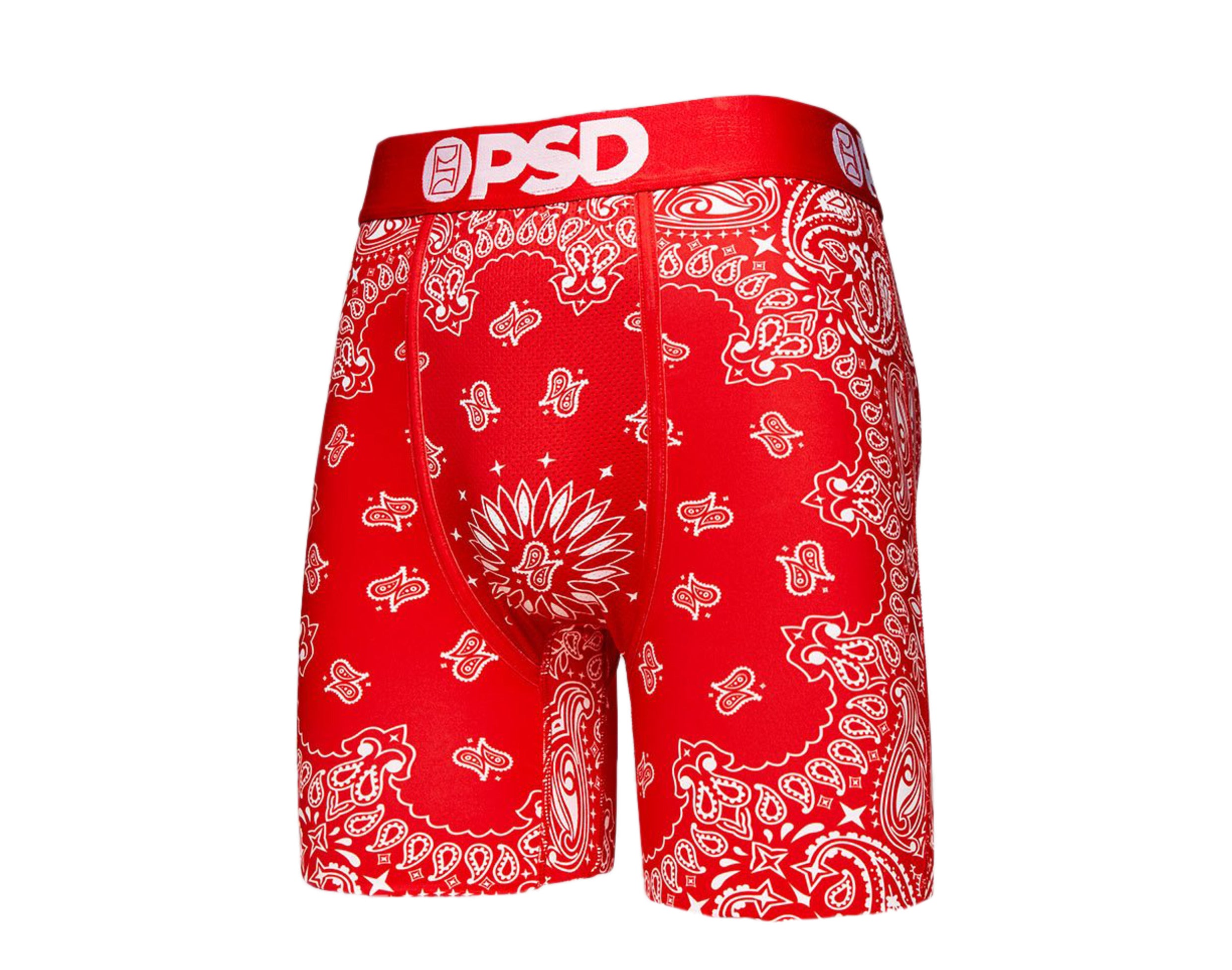PSD Red Bandana Boxer Briefs Men's Underwear – NYCMode