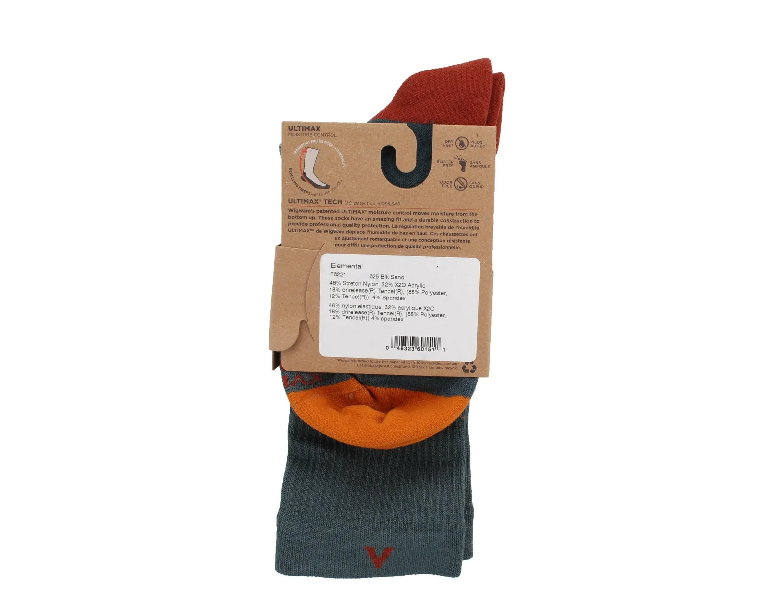 WigWam Elemental Crew Socks.