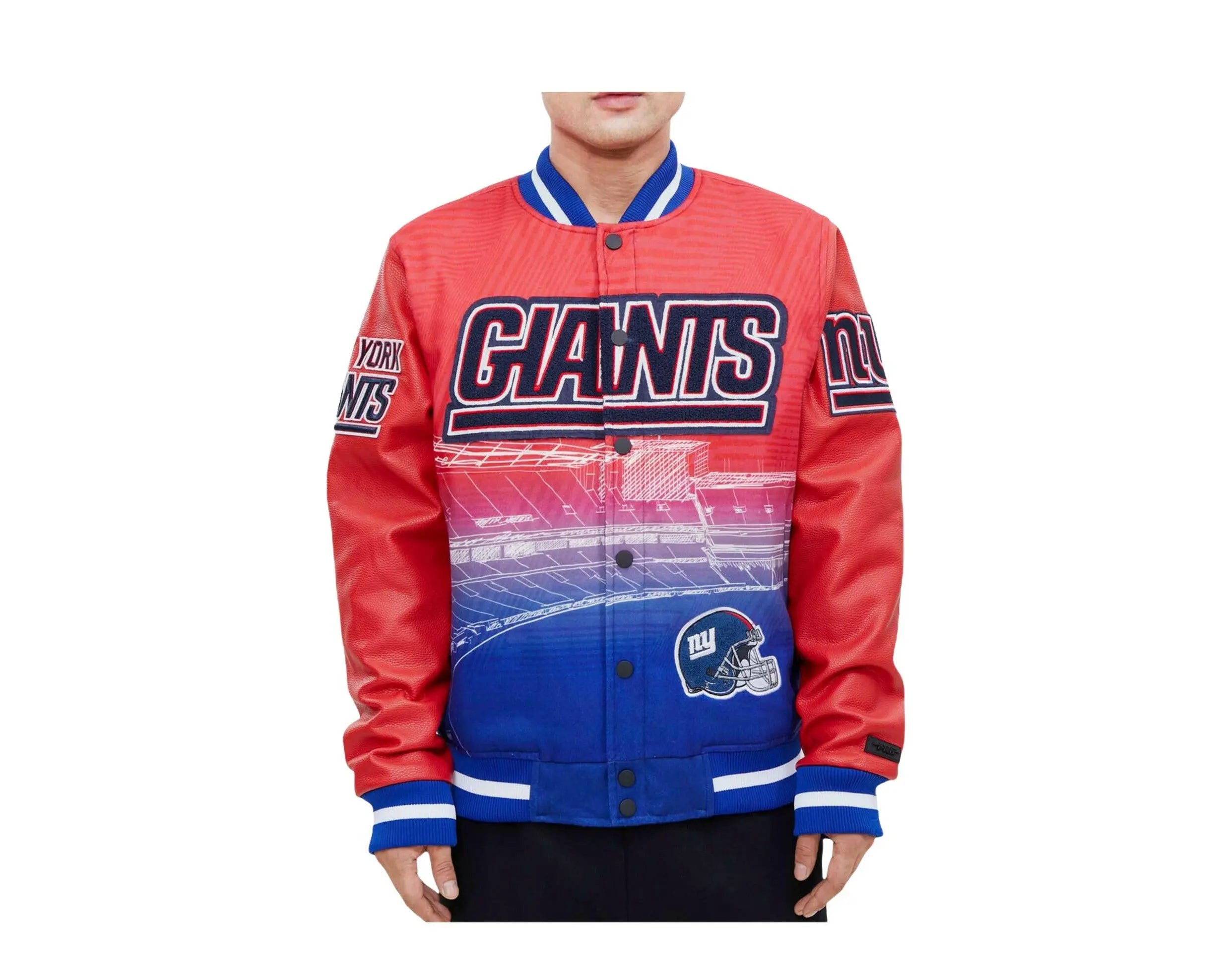 Pro Standard NFL New York Giants Remix Varsity Jacket.
