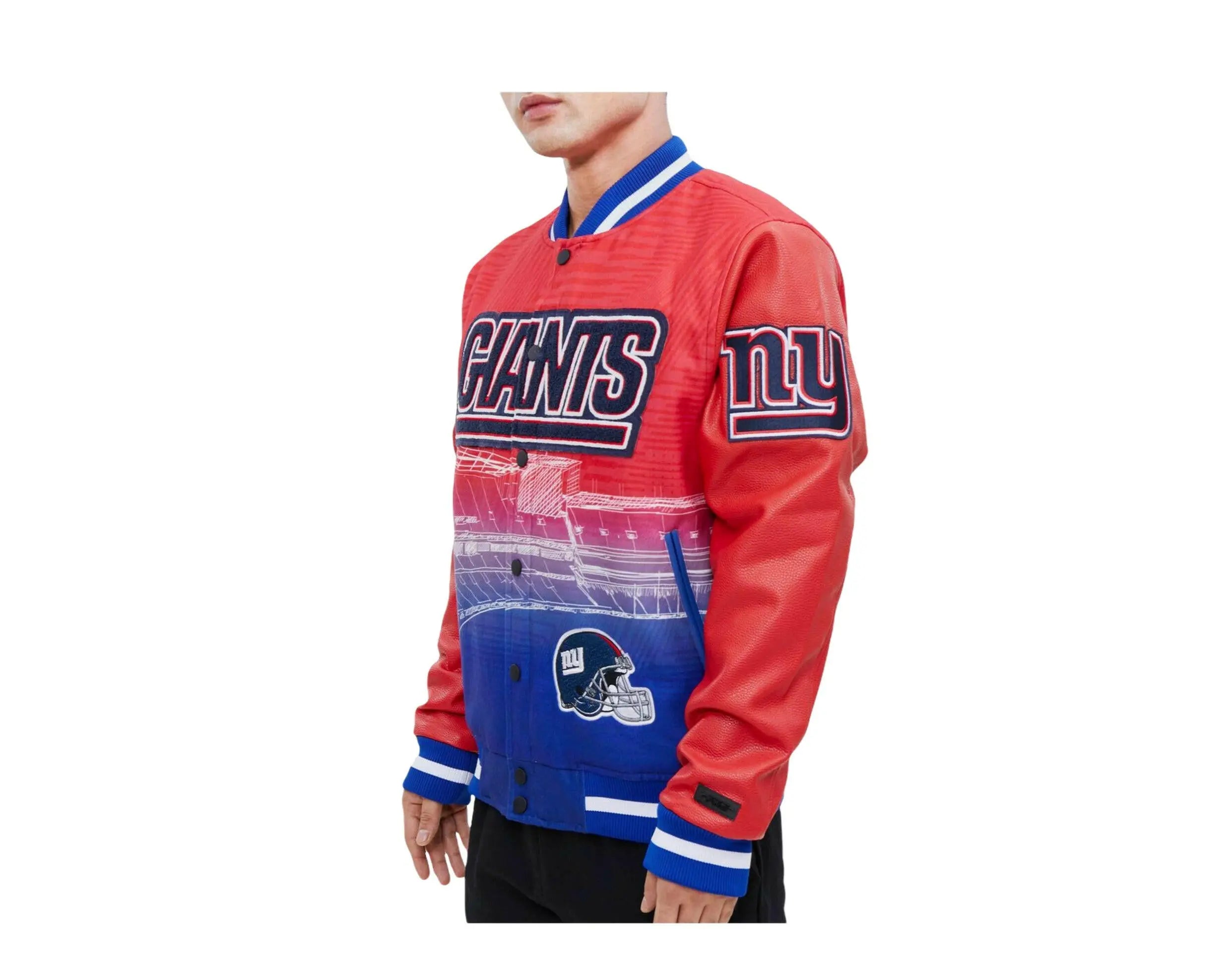 Pro Standard NFL New York Giants Remix Varsity Jacket.
