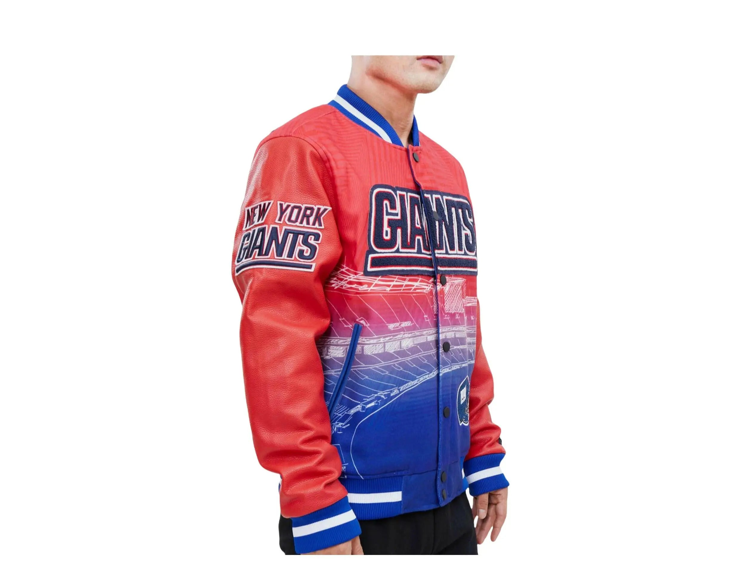 Pro Standard NFL New York Giants Remix Varsity Jacket.