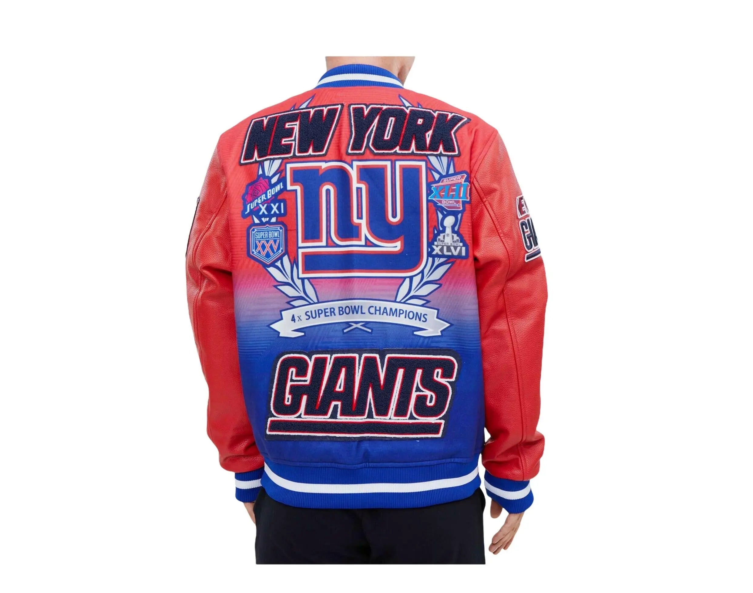 Pro Standard NFL New York Giants Remix Varsity Jacket.
