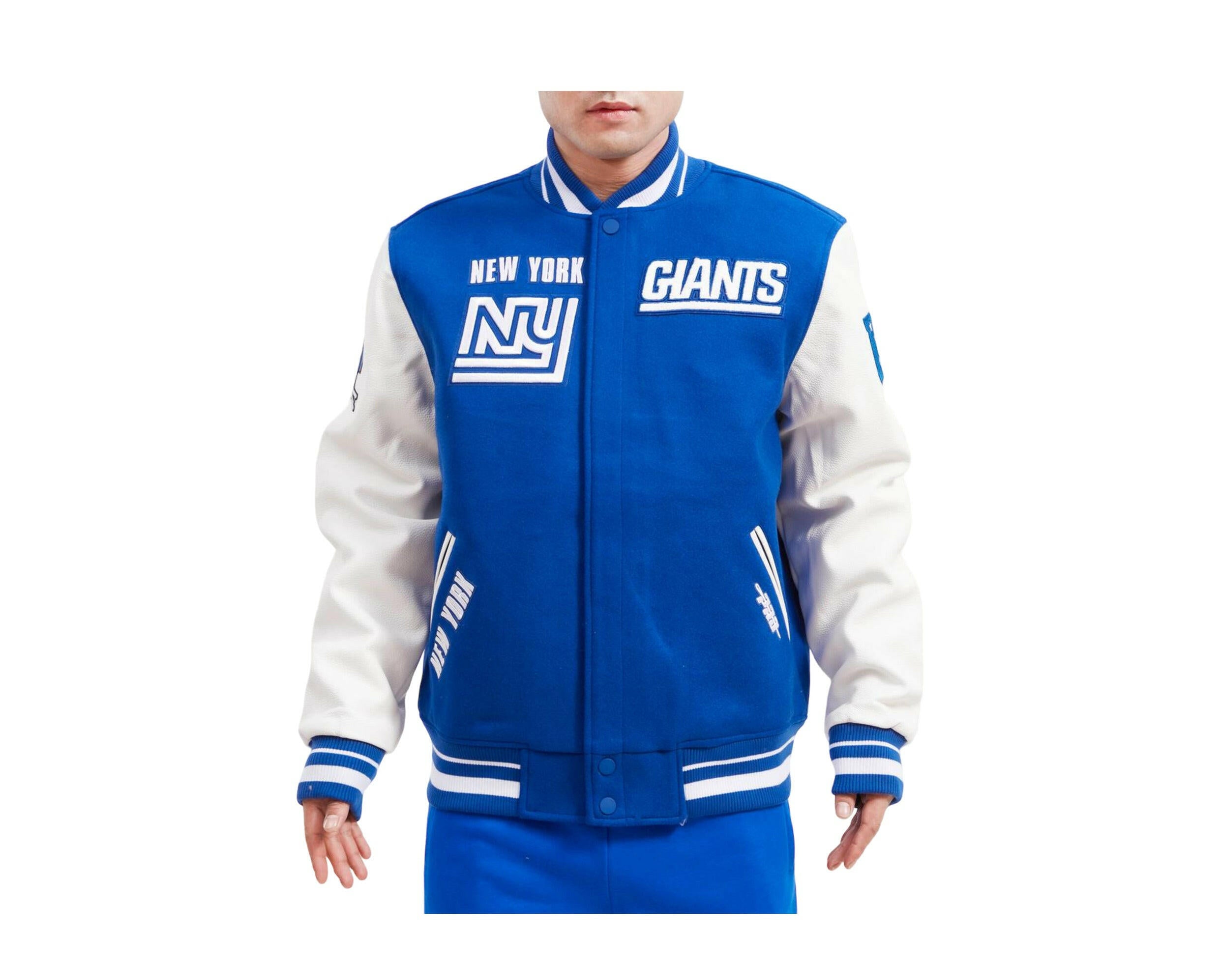 Pro Standard NFL New York Giants Retro Classic Varsity Men's Jacket.