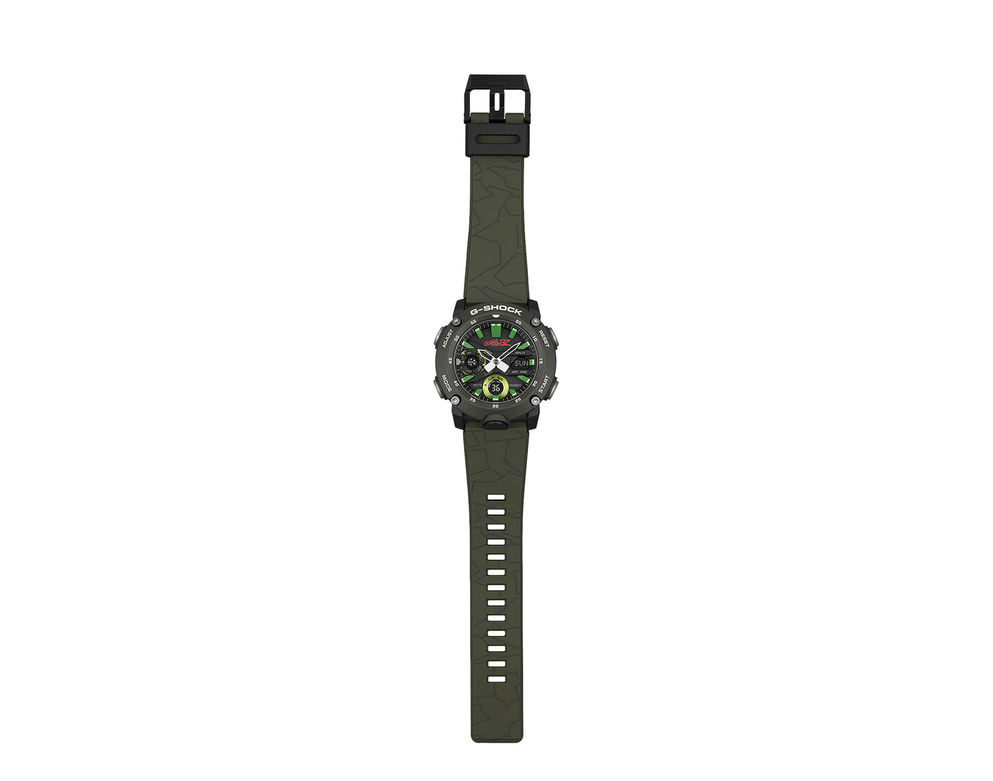 Casio G-Shock GA2000 Front Button Gorillaz x G-Shock Analog-Digital Men's Watch