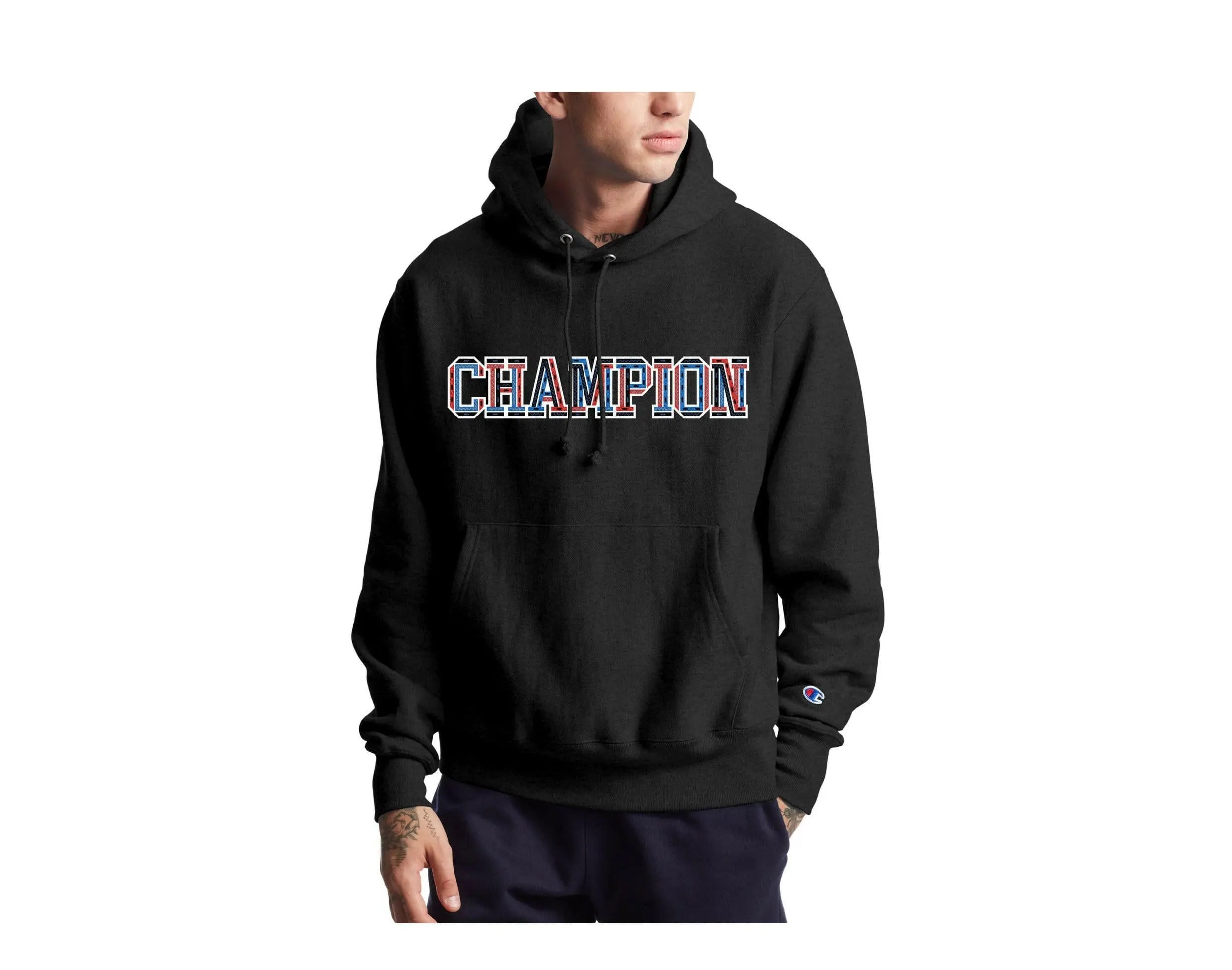 Champion C-Life Reverse Weave 3-D Logo Pull-Over Men's Hoodie.