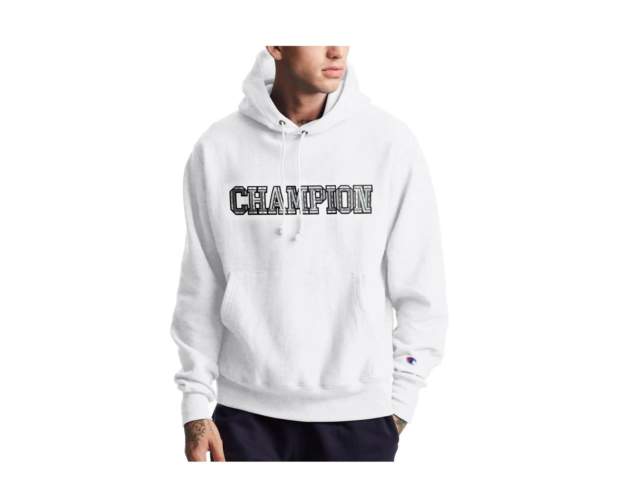 Champion C-Life Reverse Weave 3-D Logo Pull-Over Men's Hoodie.