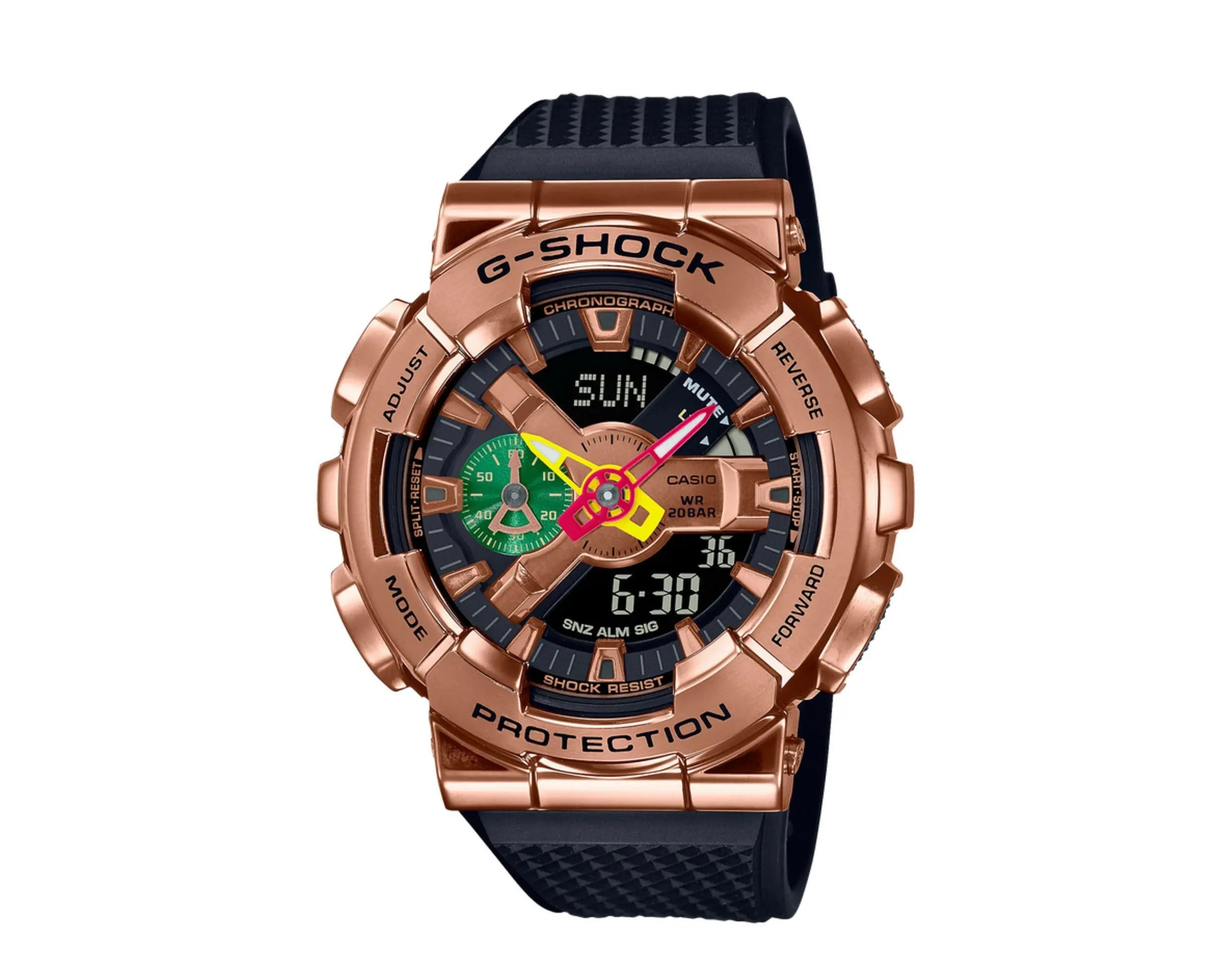 Casio G-Shock GM110RH Rui Hachimura Analog-Digital Metal-Resin Watch.