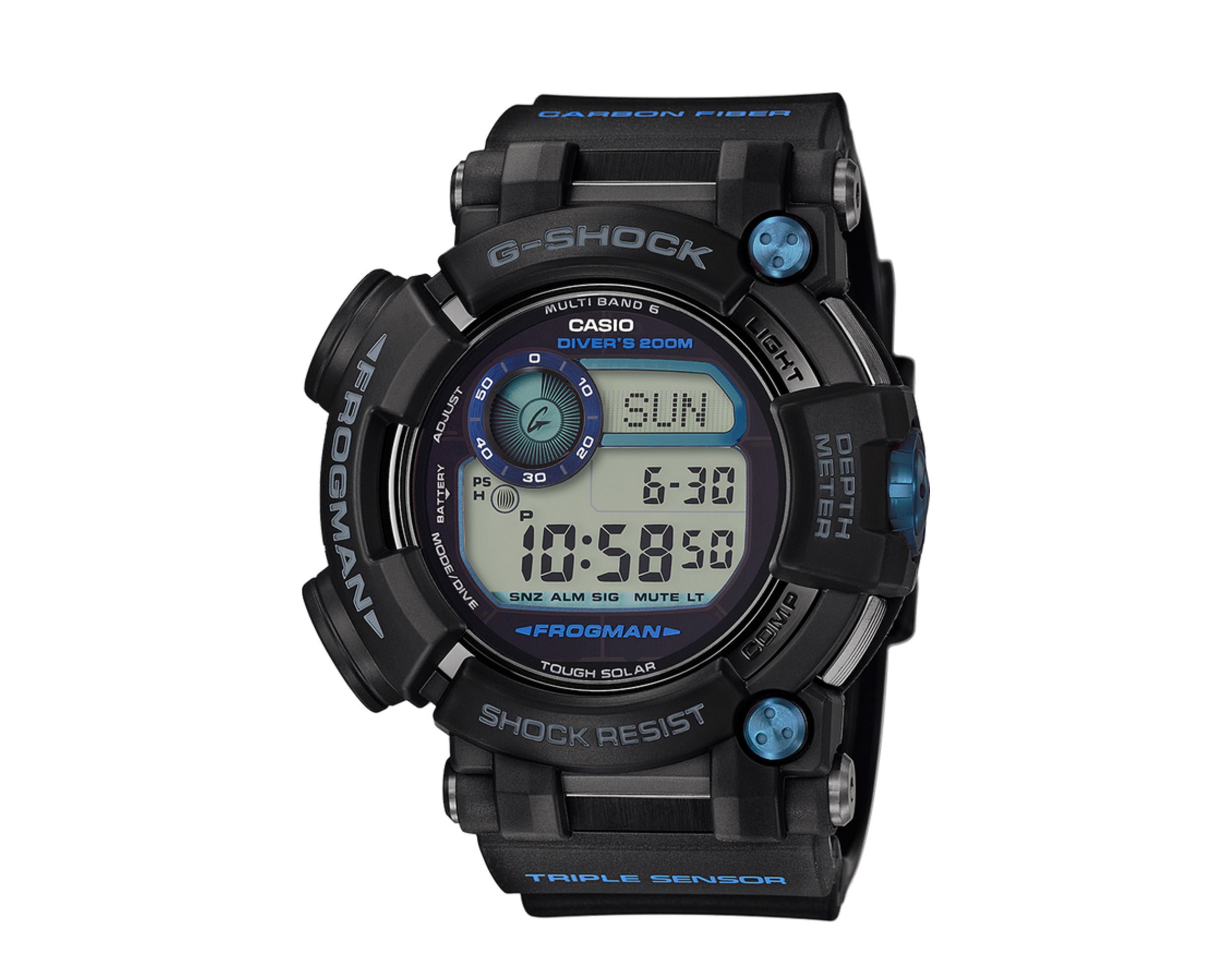 Casio G-Shock GWFD1000B FrogMan Master Of G Digital Resin Watch