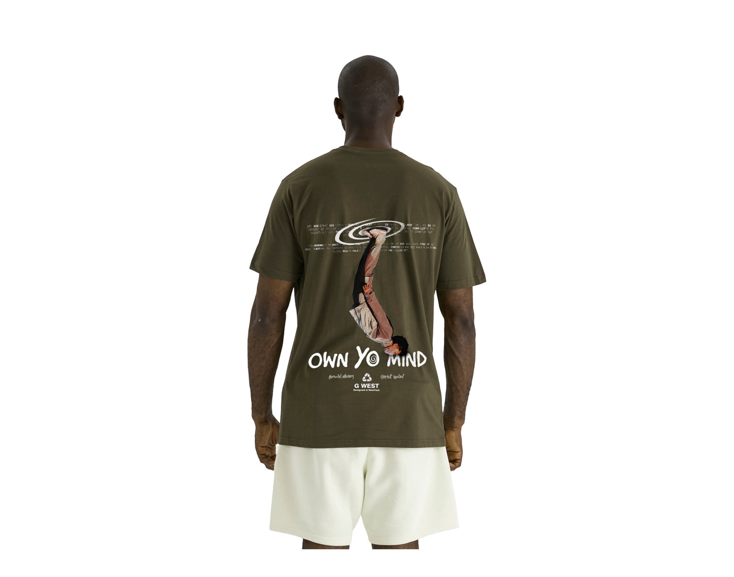 G West Own Yo Mind Graphic Crew Neck Men's T-Shirt