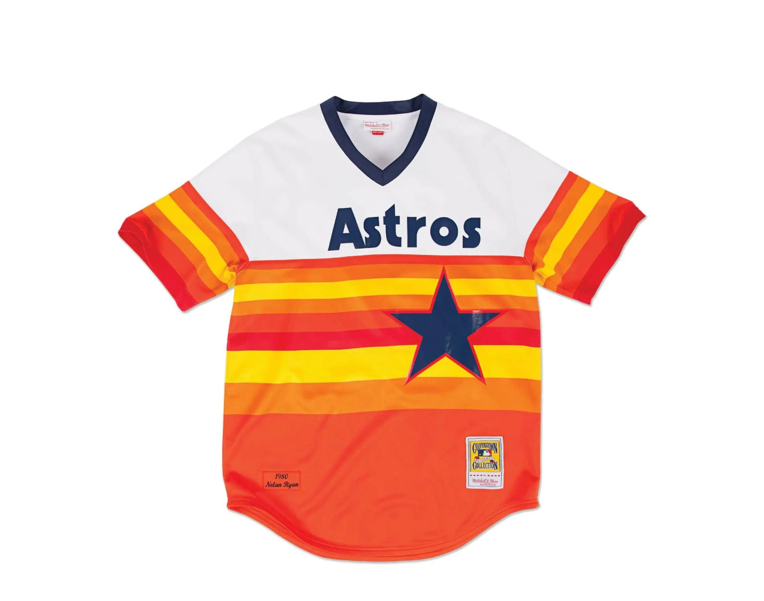Mitchell & Ness Authentic Houston Astros Home 1980 Nolan Ryan Jersey.