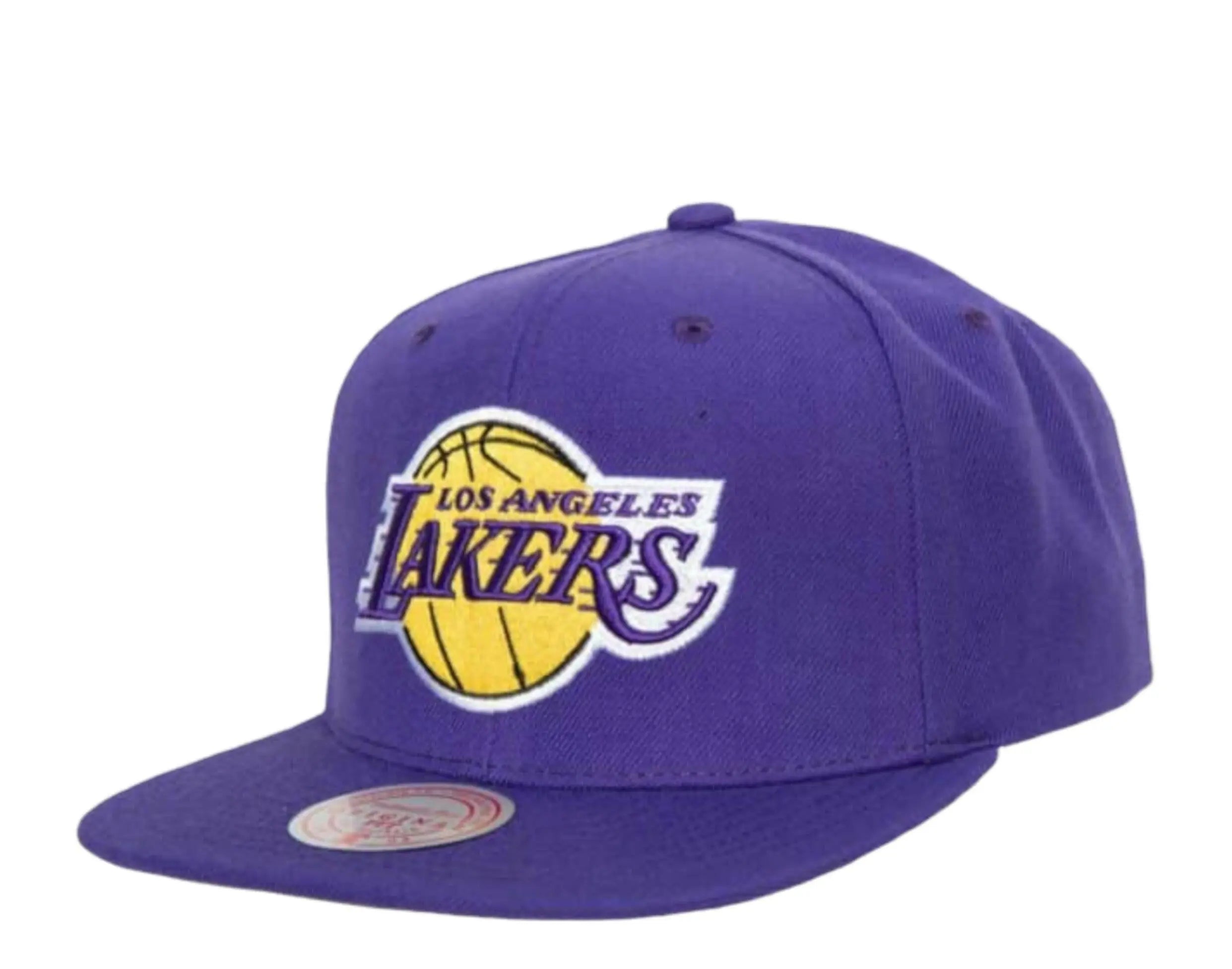 Mitchell & Ness NBA Los Angeles Lakers Team Ground 2.0 Snapback Hat.