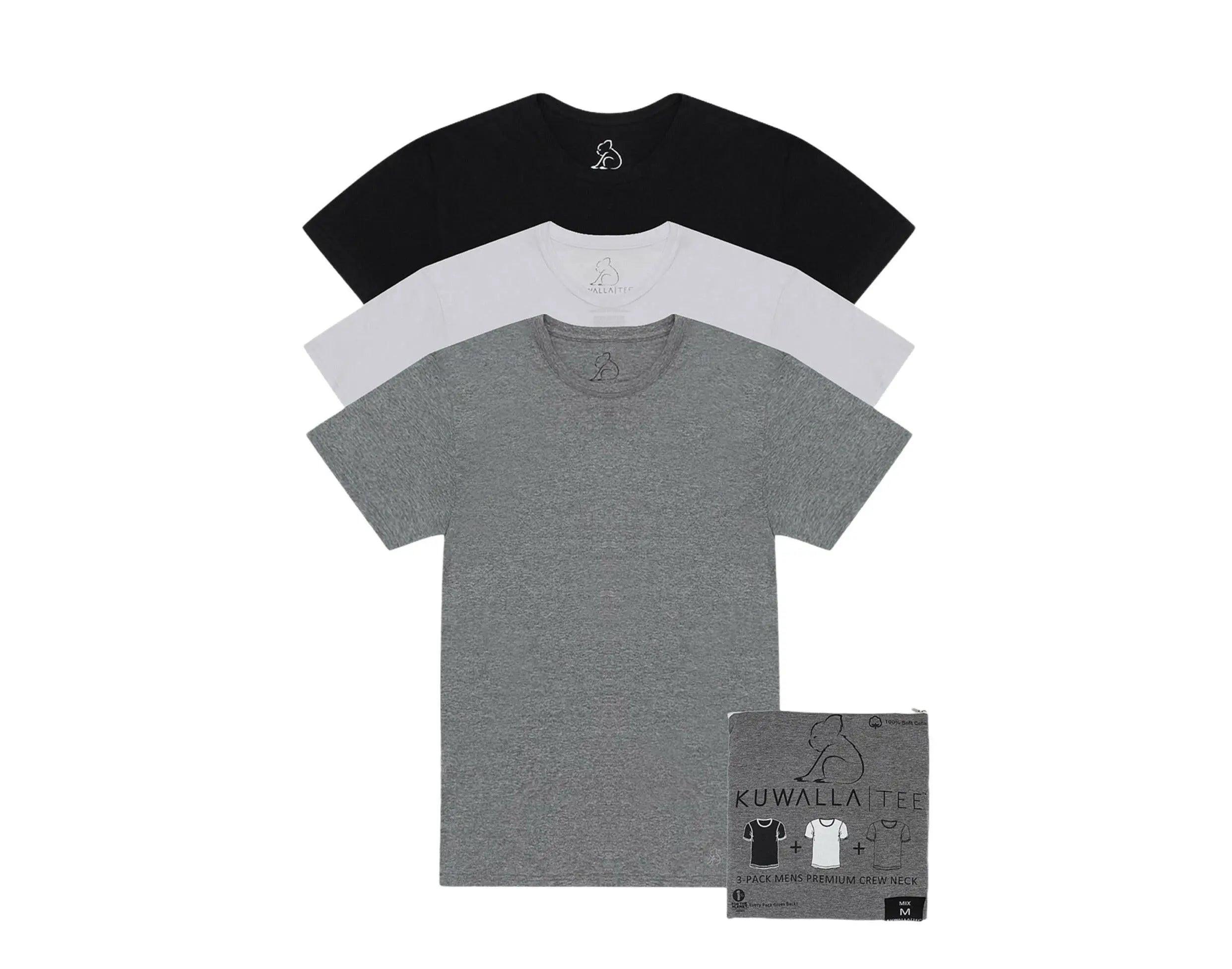 Kuwalla Tee Crew Neck Men's T-Shirt 3-Pack.
