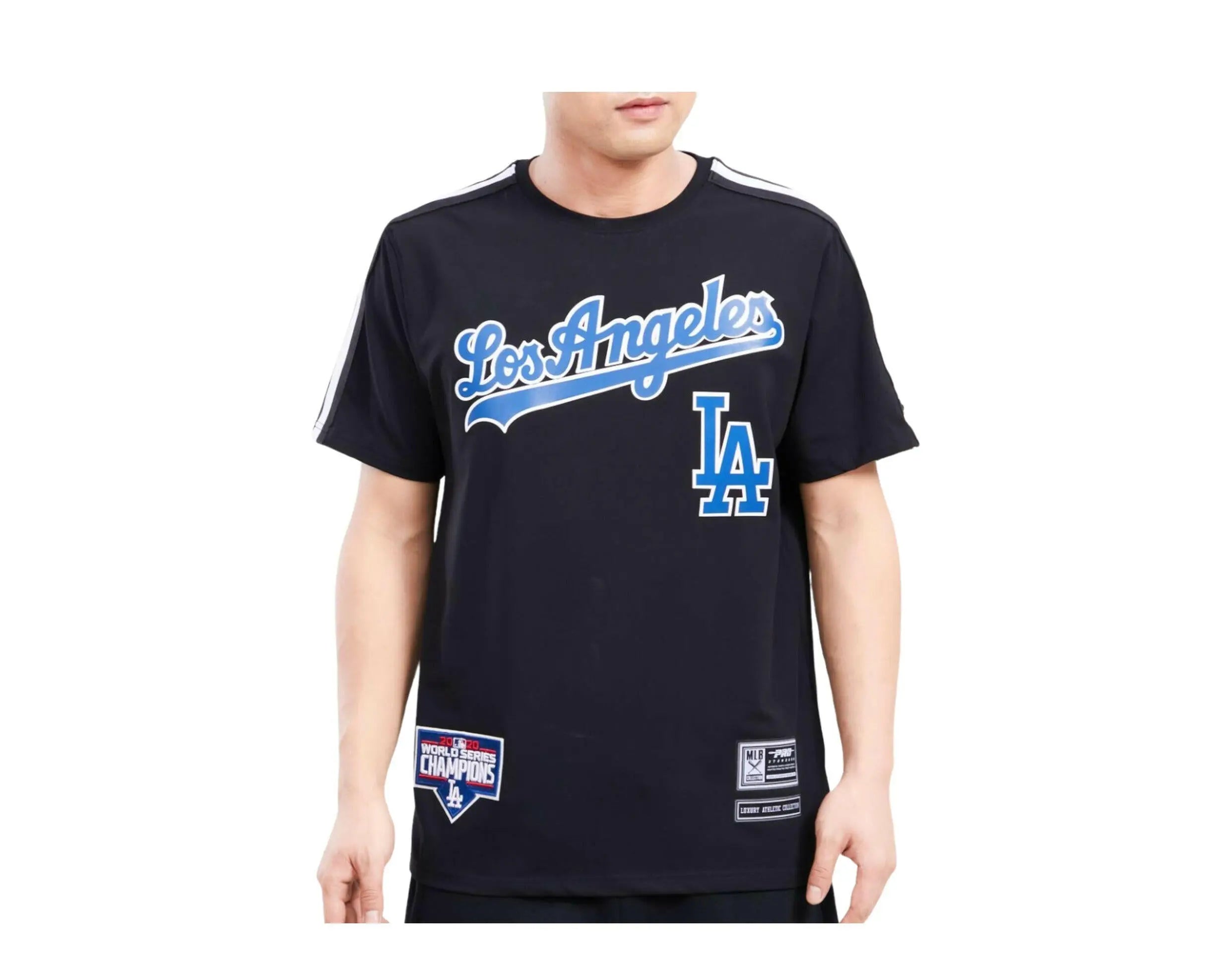Pro Standard MLB Los Angeles Dodgers Logo Pro Team Taping Shirt.