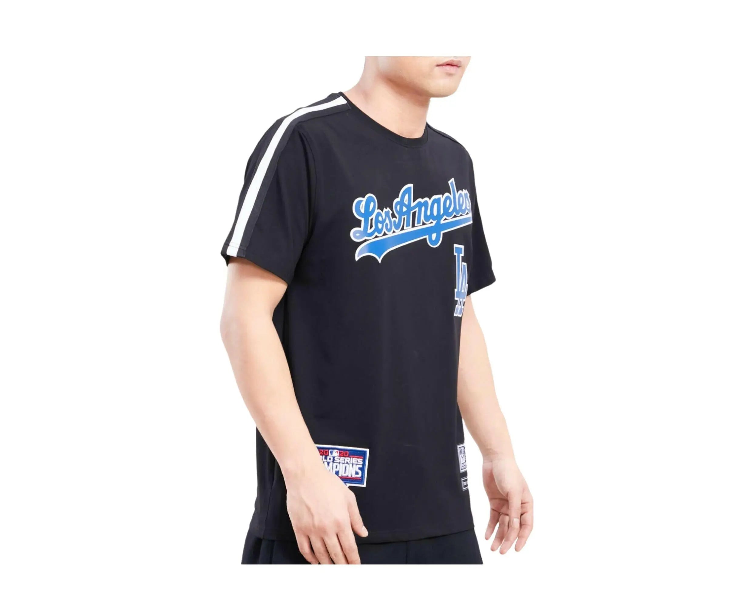 Pro Standard MLB Los Angeles Dodgers Logo Pro Team Taping Shirt.