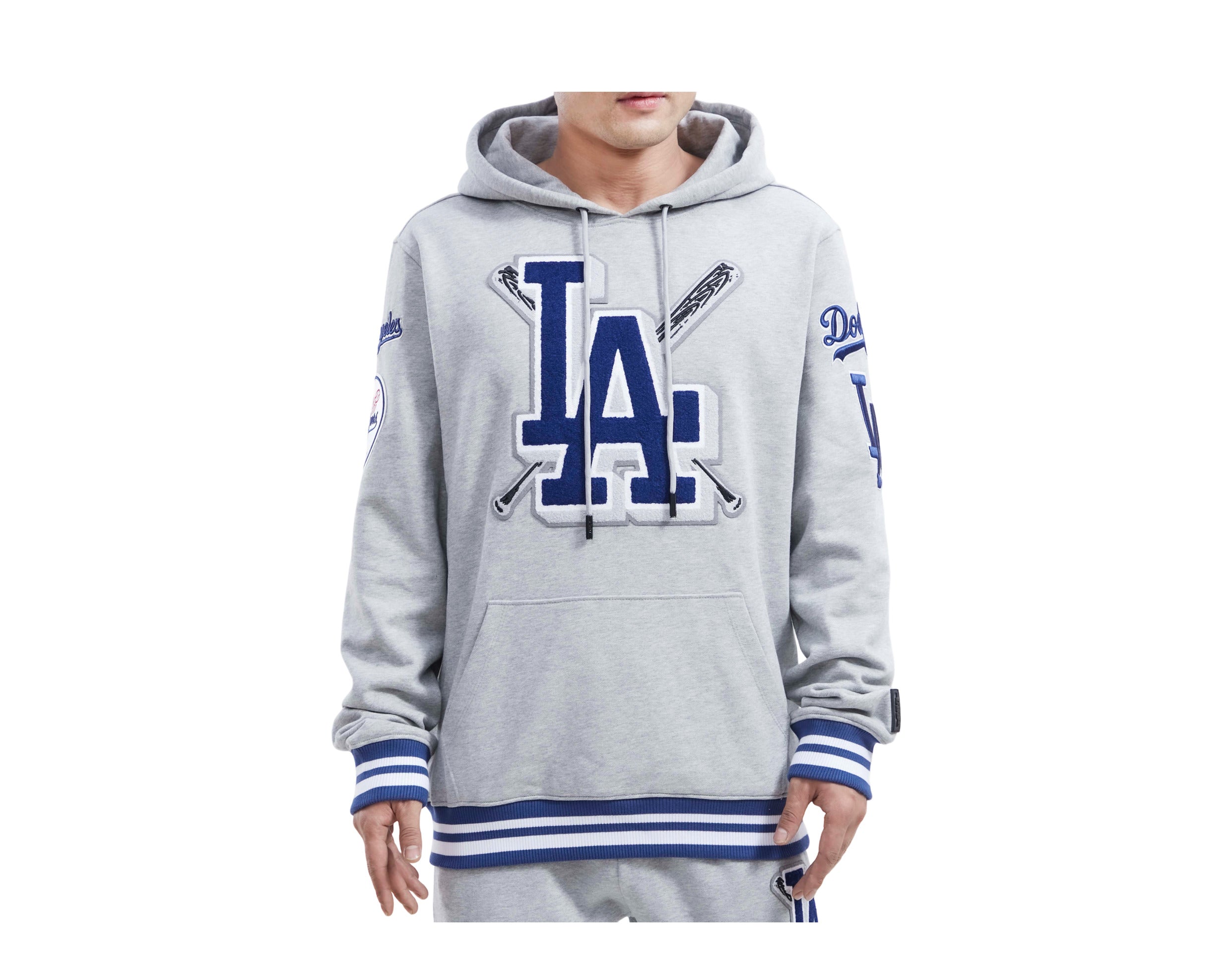 Pro Standard MLB Los Angeles Dodgers Mash Up Logo P/O Men's Hoodie M