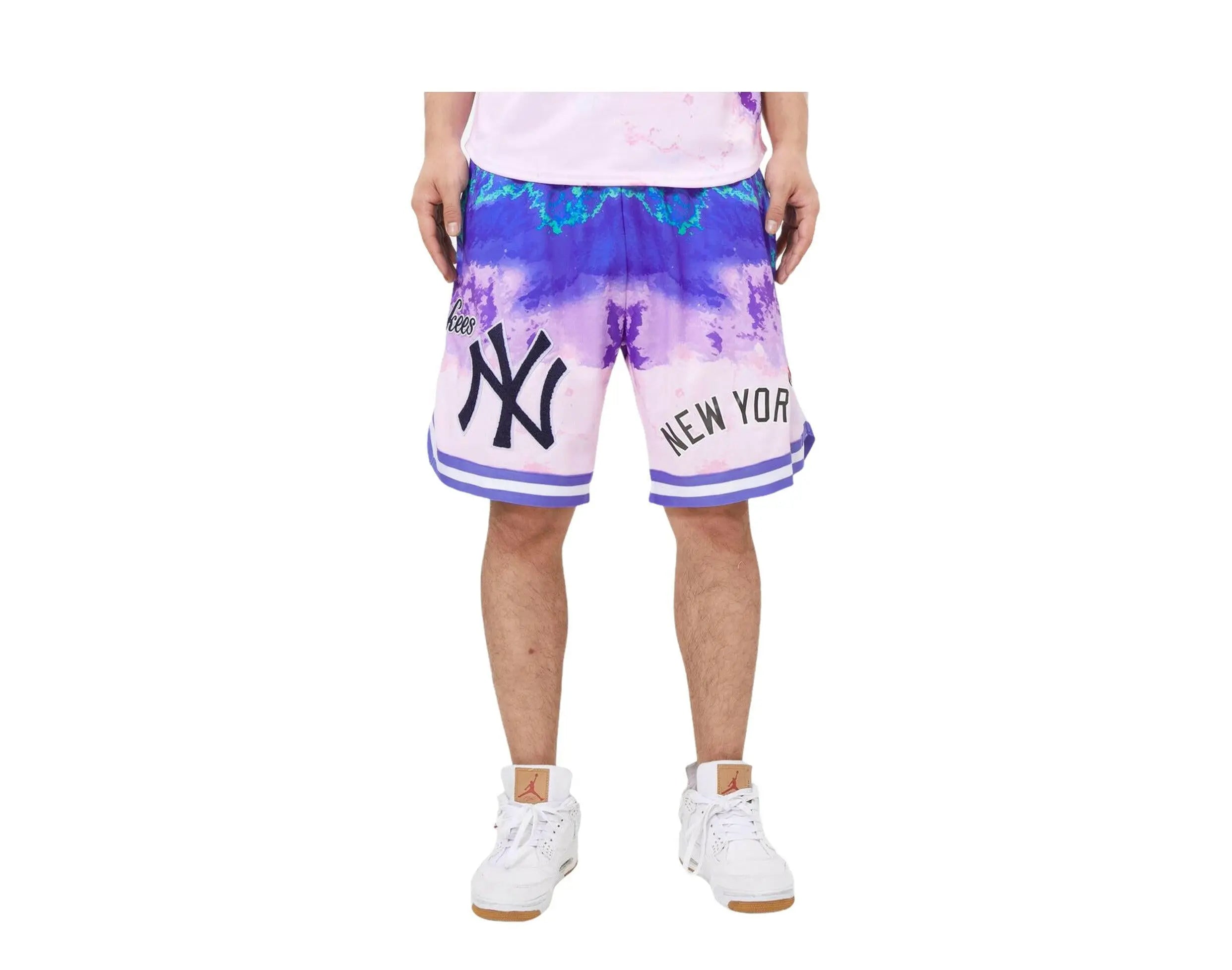 Pro Standard MLB New York Yankees Pro Team Pink Dye Men's Shorts.