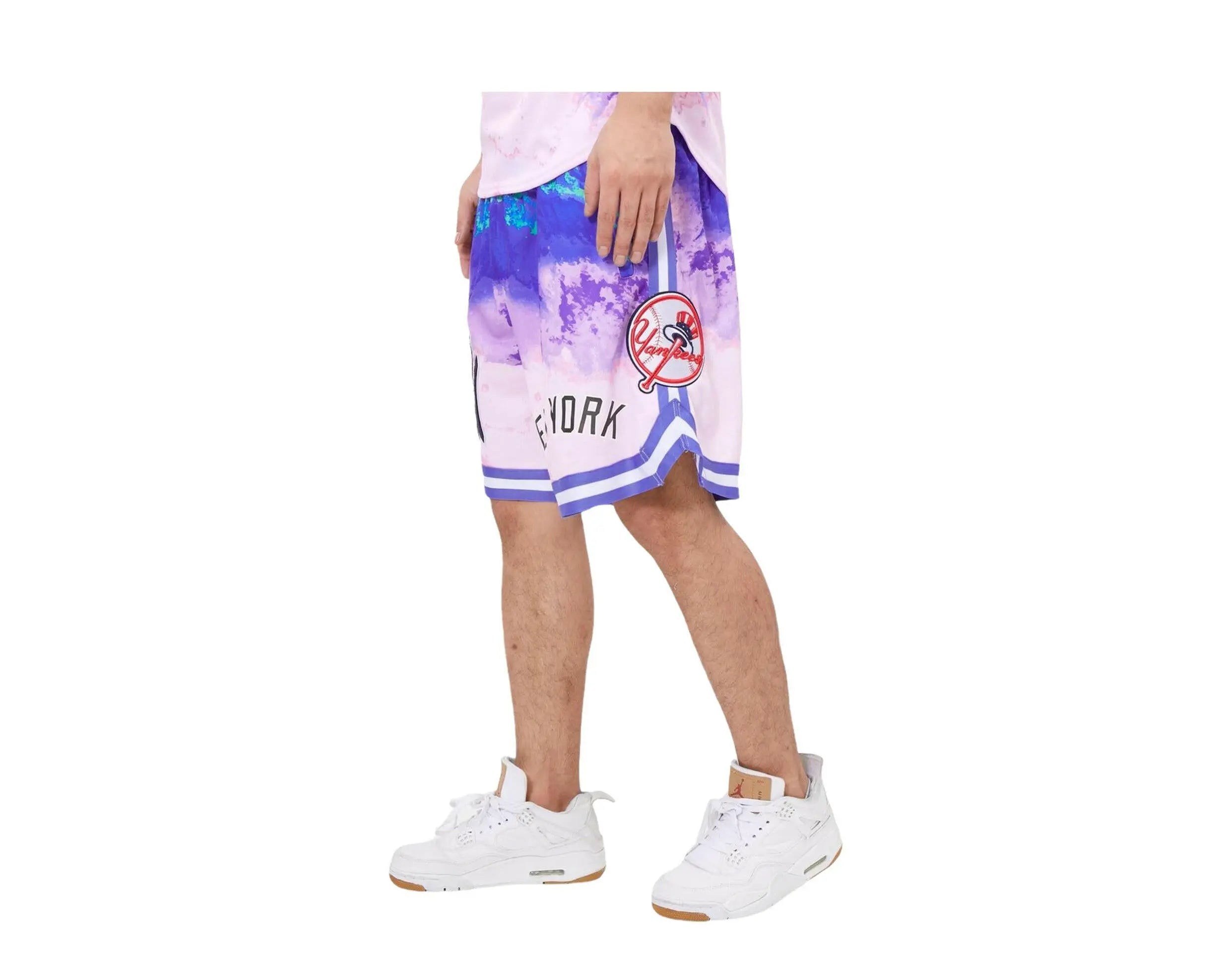 Pro Standard MLB New York Yankees Pro Team Pink Dye Men's Shorts.