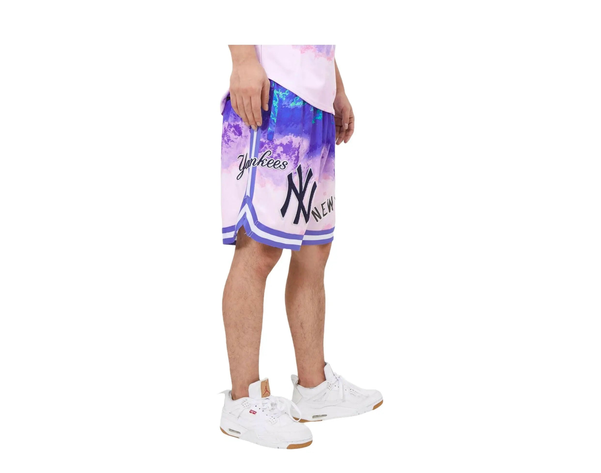 Pro Standard MLB New York Yankees Pro Team Pink Dye Men's Shorts.