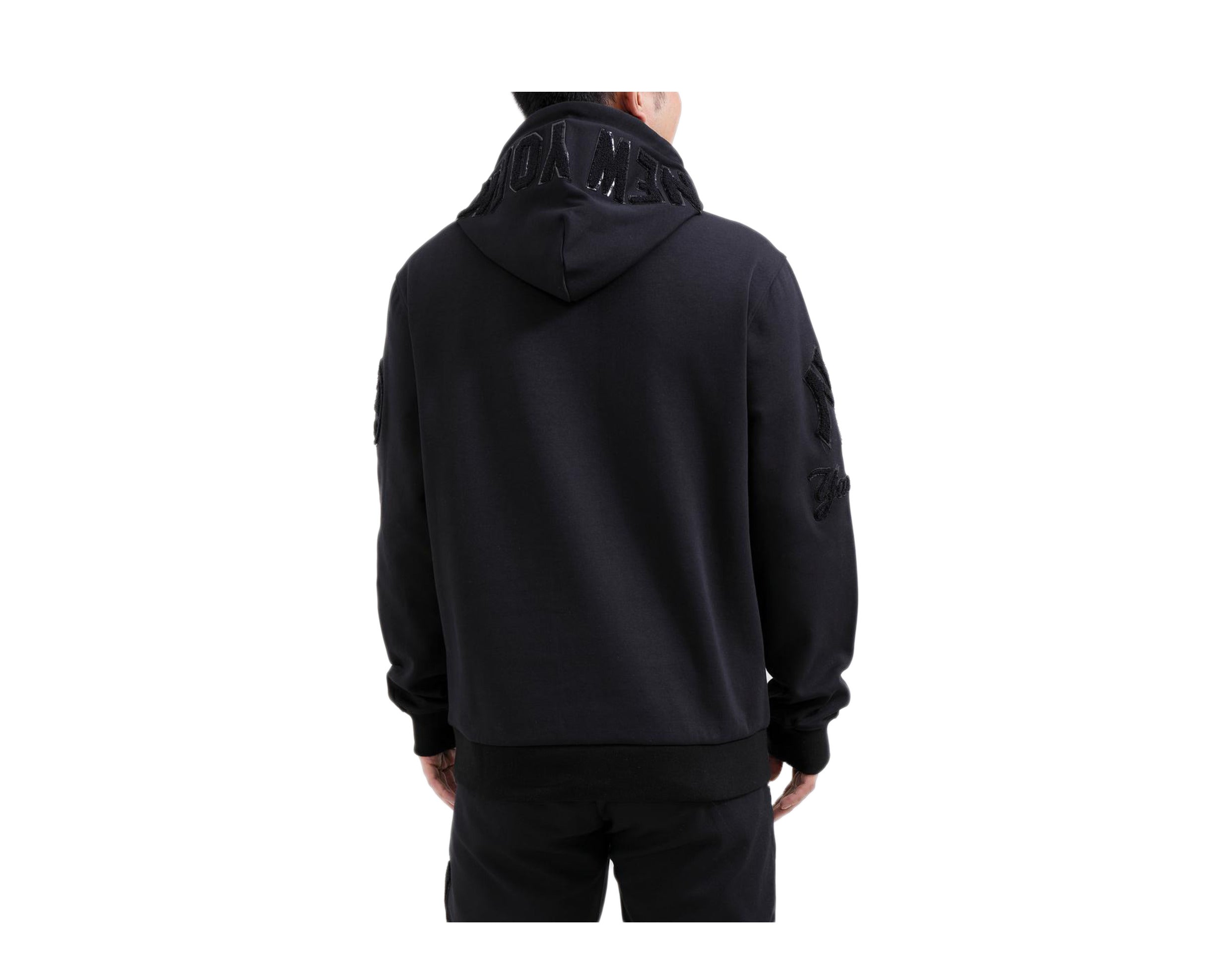 Pro Standard MLB New York Yankees Blended Triple Black Zip-Up Men's Hoodie