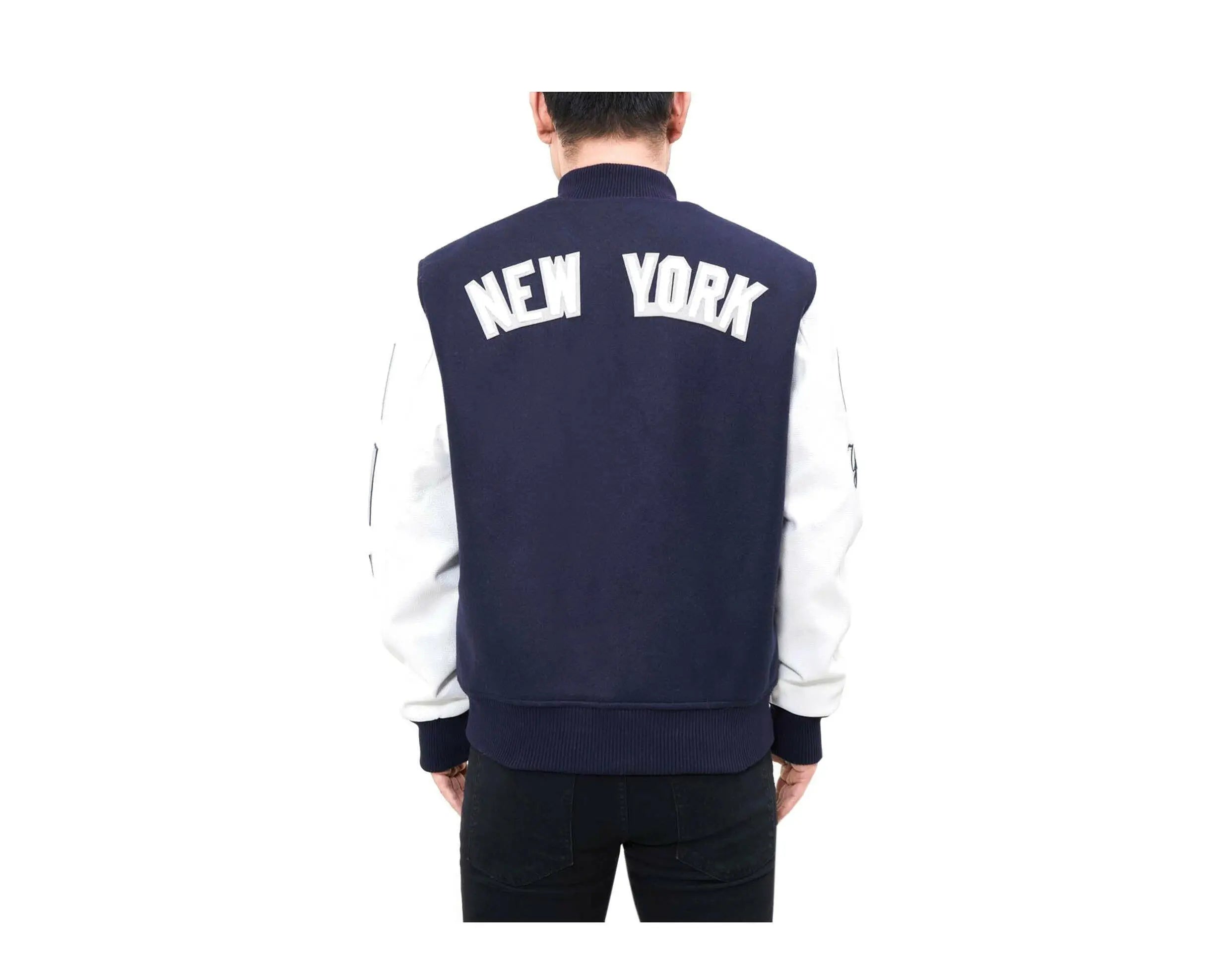Pro Standard MLB New York Yankees Logo Blended Varsity Men's Jacket.