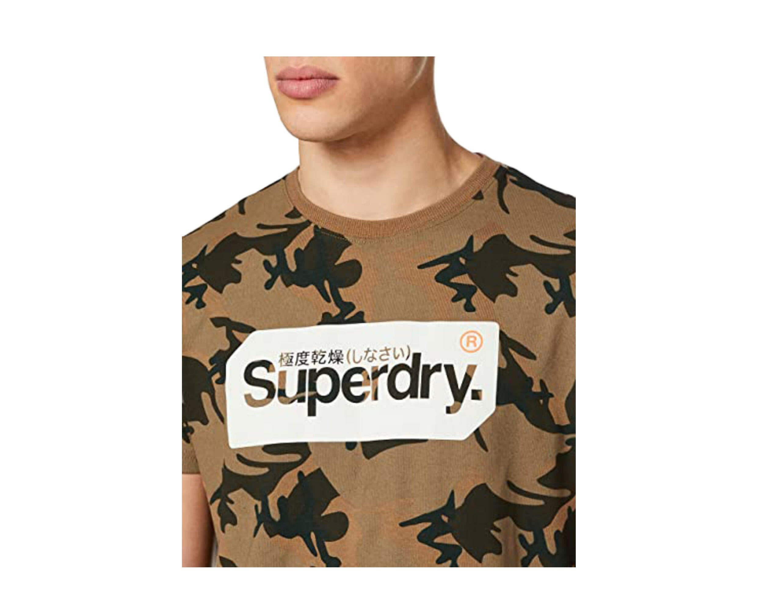 Superdry Core Logo Tag Camo All Over Print Men's T-Shirt.