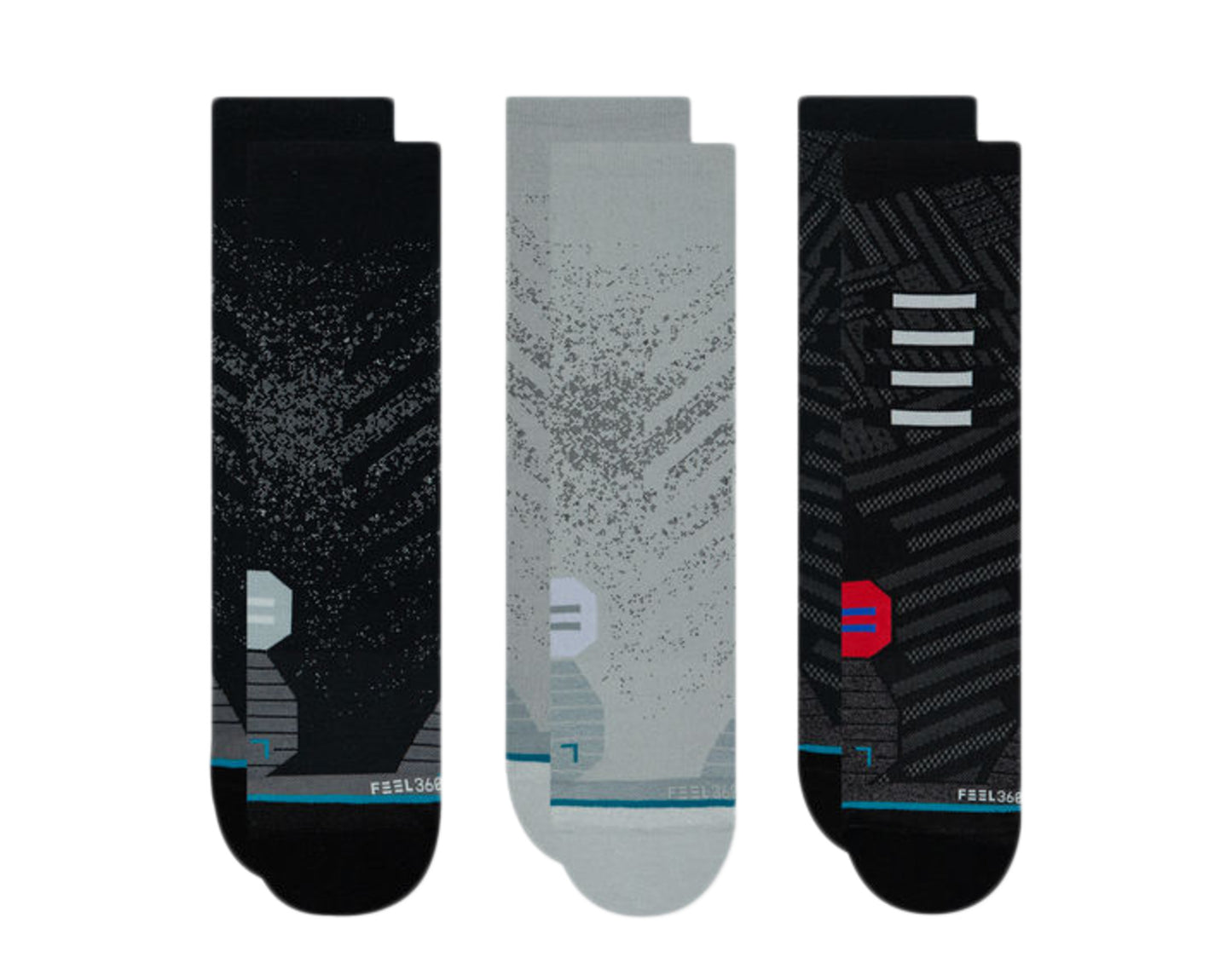 Stance Run 360 Crew 3-Pack Socks