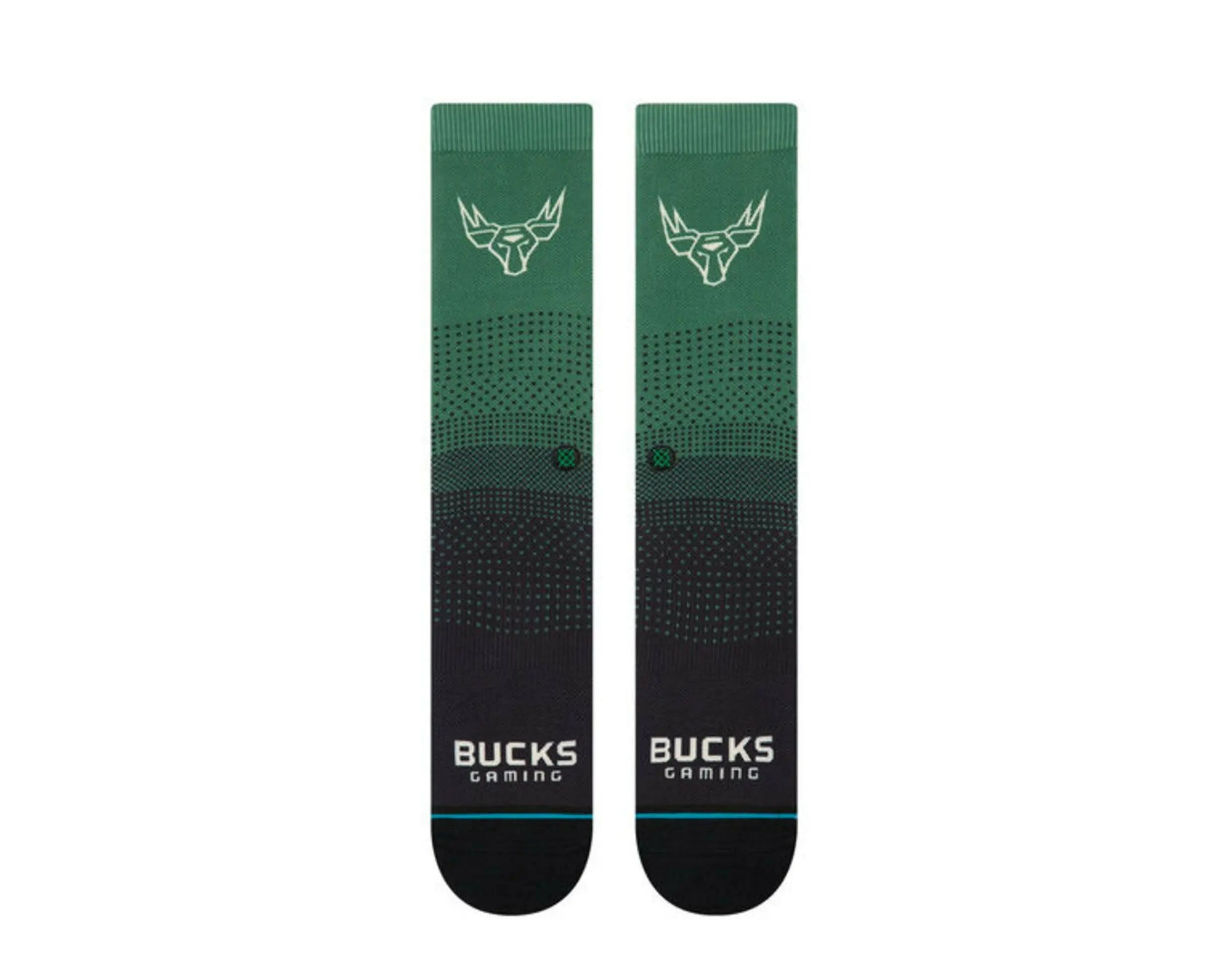 Stance Casual NBA Milwaukee Bucks Gaming 2K Crew Socks.